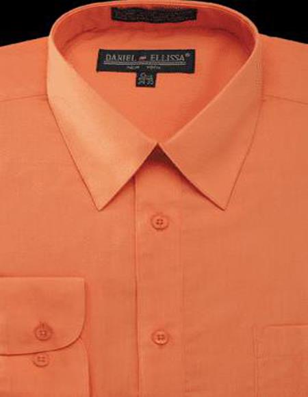 regular fit orange shirt