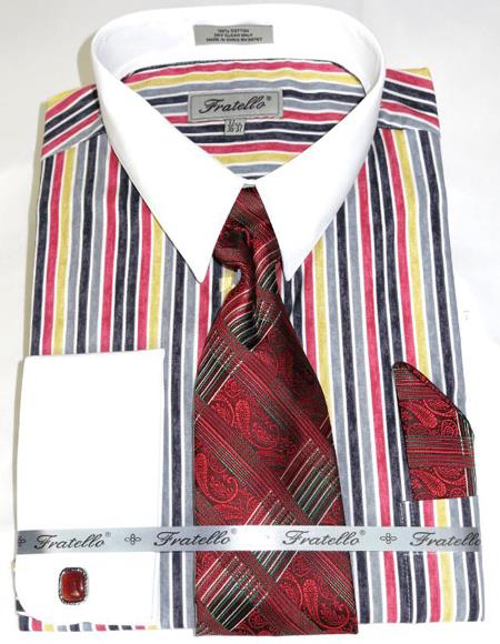 red cathedral striped shirt