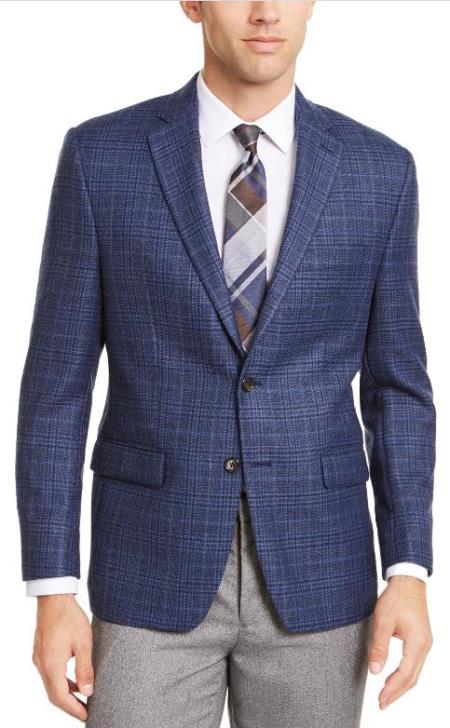 Blue Windowpane Blazer