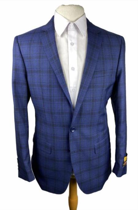 Plaid Wool Blazer