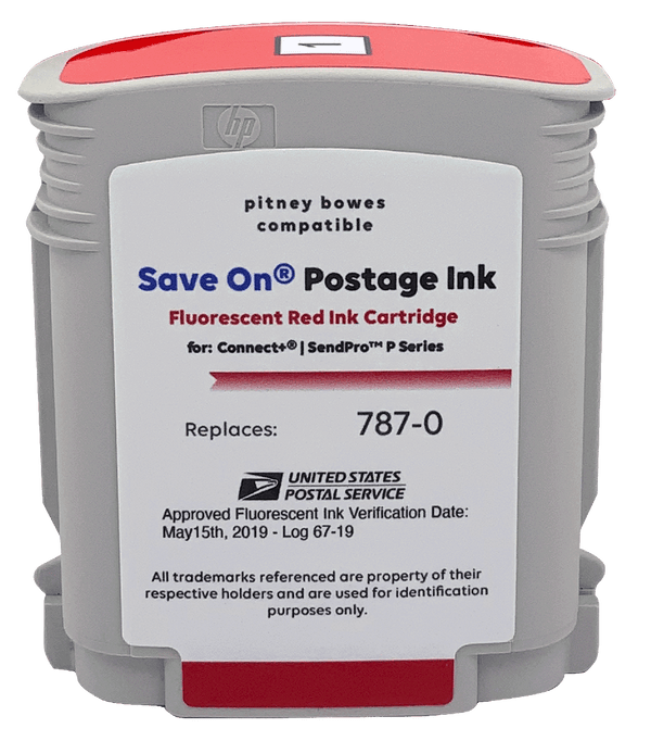 Pitney Bowes Red Ink Cartridge Replacement 7870 for SendPro P and