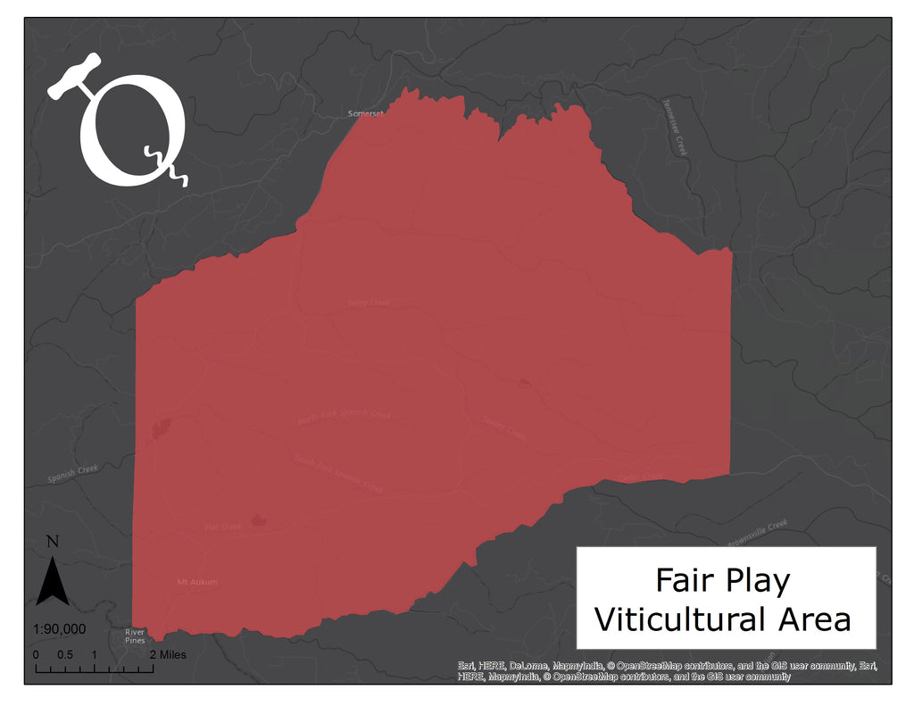 Map of the Fair Play AVA