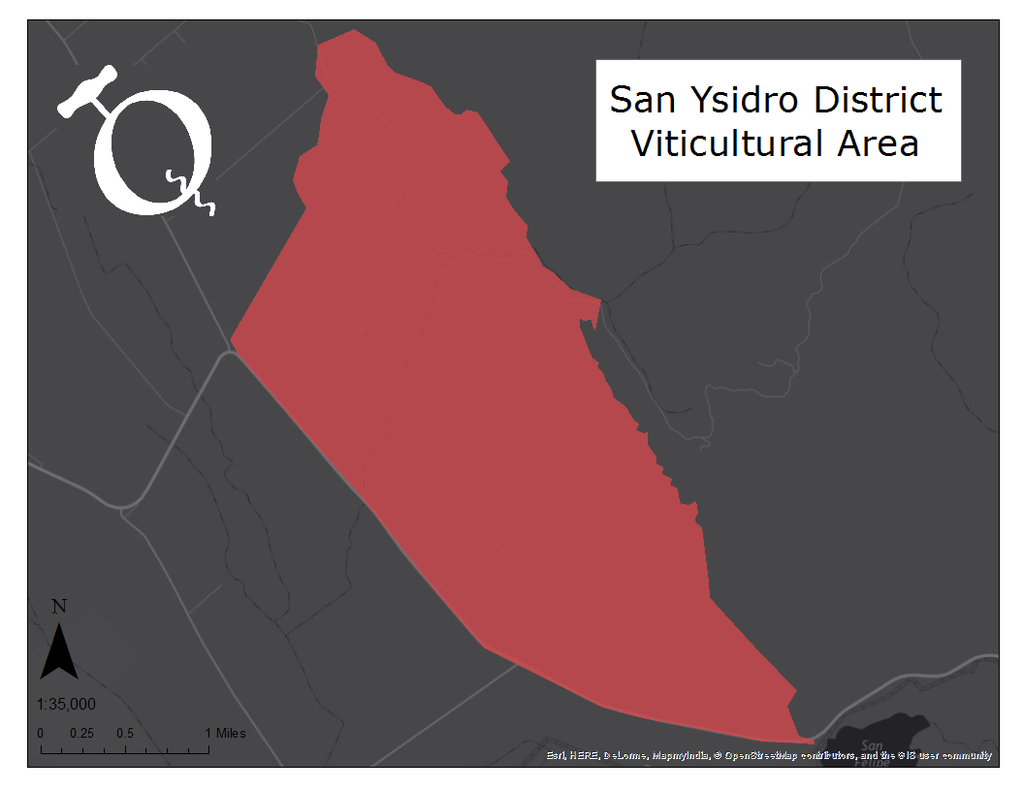 Map of the San Ysidro District AVA