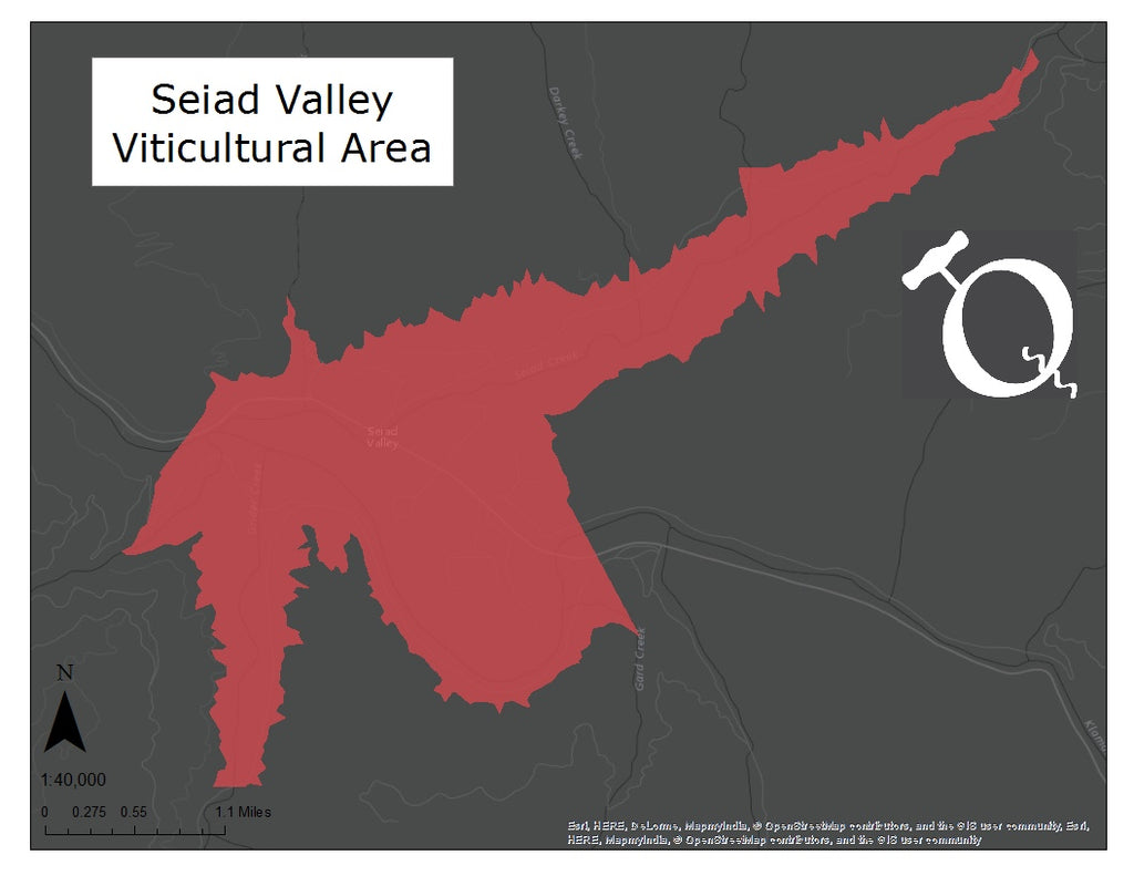 Map of the Seiad Valley AVA