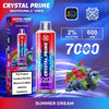 Crystal Prime 7000 Disposable Vape Puff Pod Device Pack of 10 - The Vape Giant