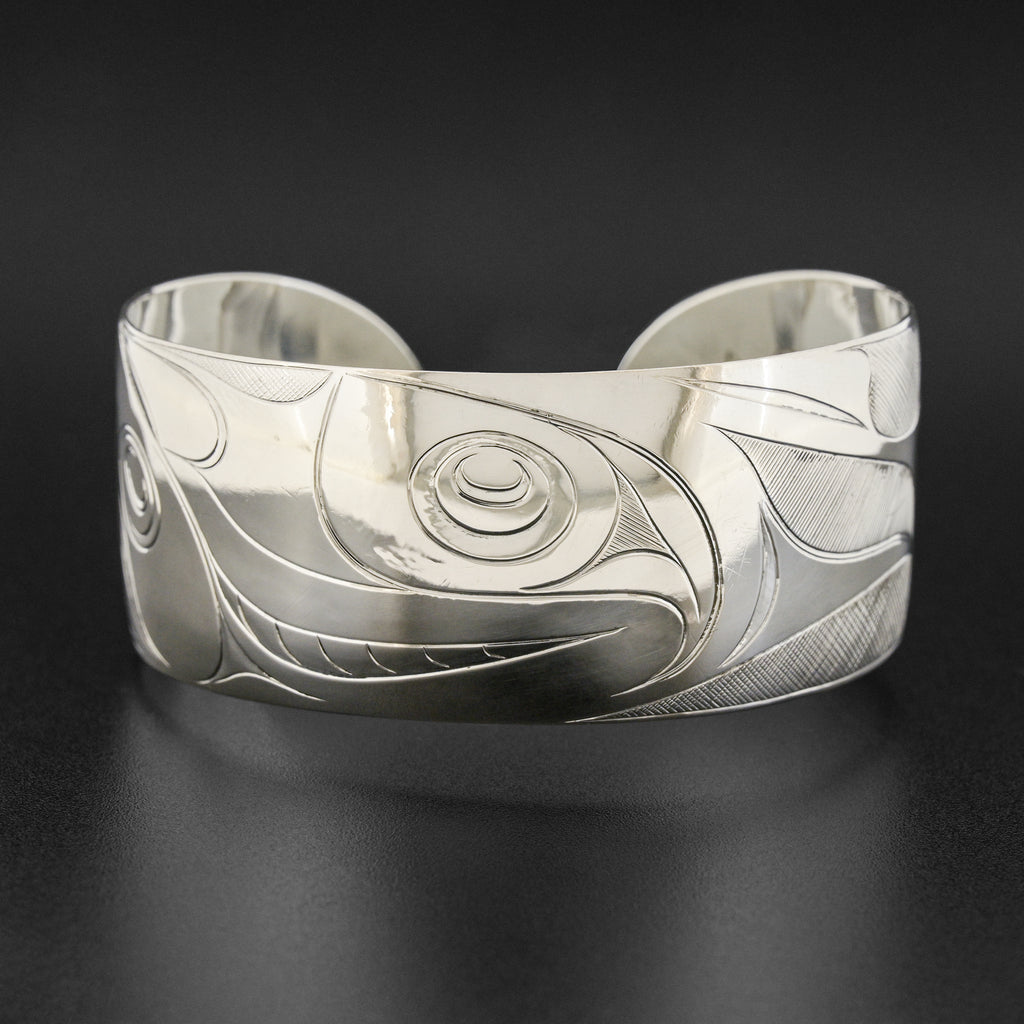 Baleen Whale and Wolf - Silver Bracelet – Lattimer Gallery