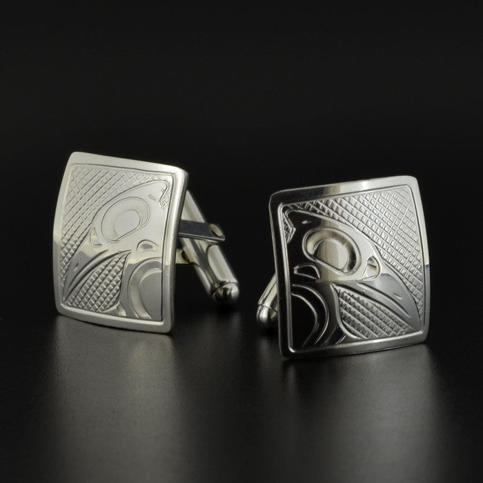 Raven - Silver Cufflinks – Lattimer Gallery