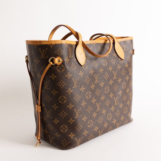 Louis Vuitton Neverfull MM Monogram Bags Handbags Purse (Beige