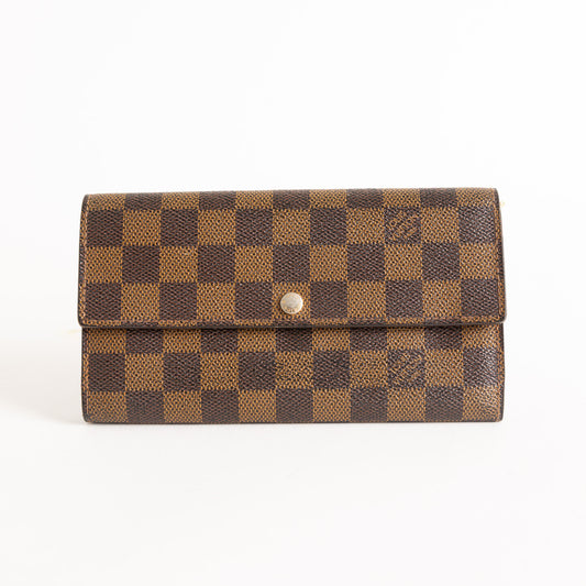 Louis Vuitton Damier Ebene Sarah Wallet