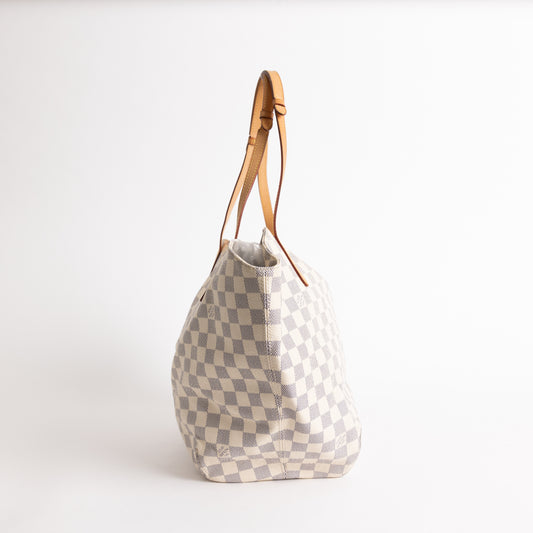 Louis Vuitton Neverfull GM w Pouch Damier Azur Cream – Now You Glow