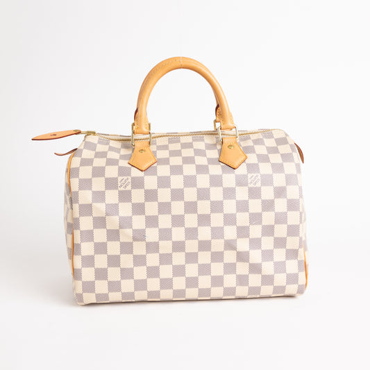 Louis Vuitton Damier Azur Speedy 30 QJB0FZ4ZWB015