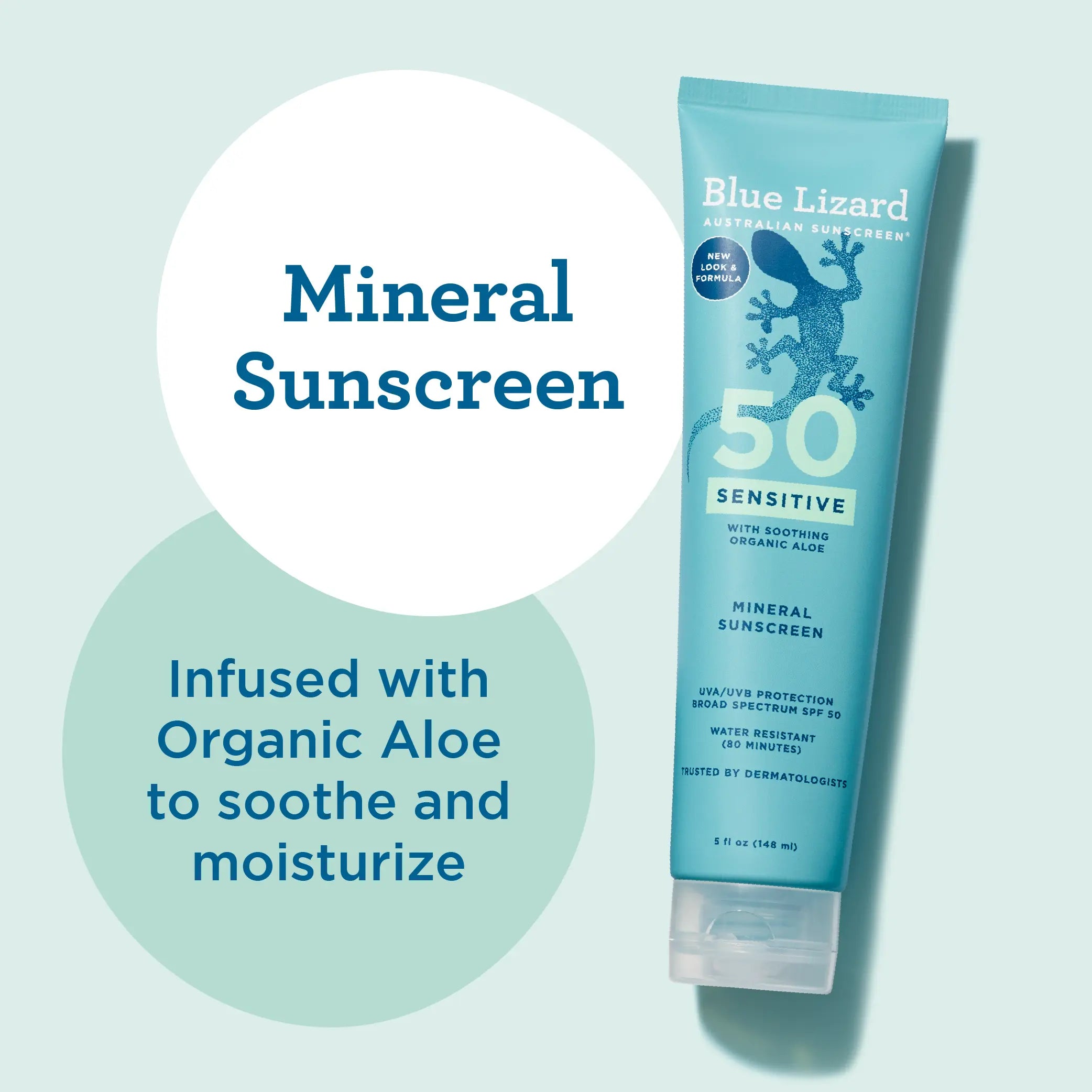Product image for Blue Lizard Sensitive Mineral SPF 50 Sunscreen Lotion