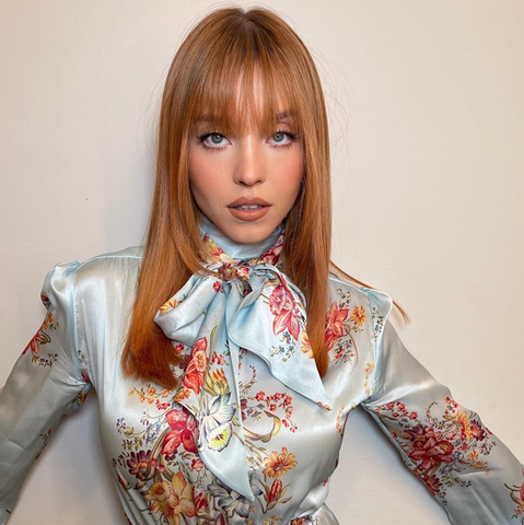 Sydney Sweeney with copper hair