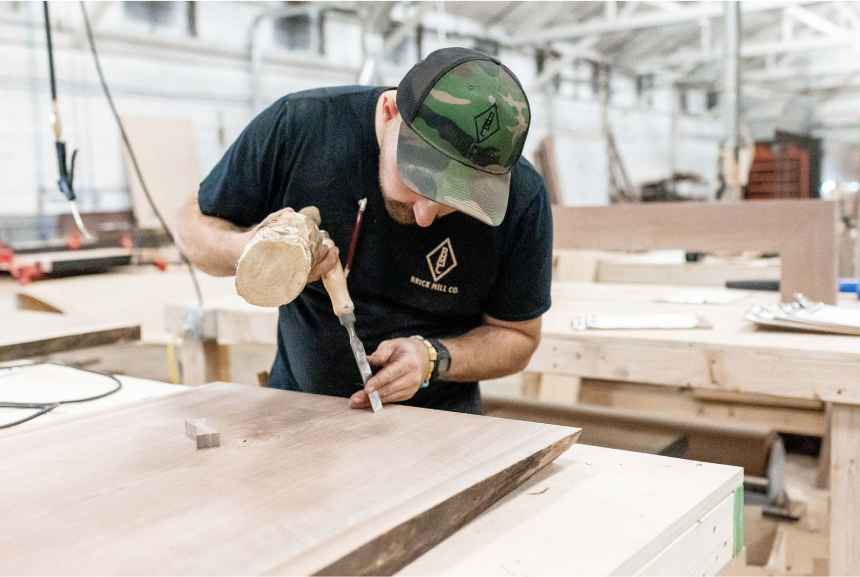 A live edge elm slab of wood – Collector's Specialty Woods