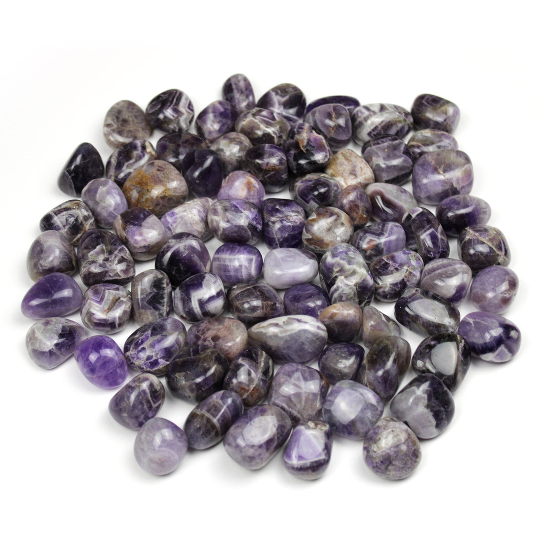 Chevron Amethyst Tumbled