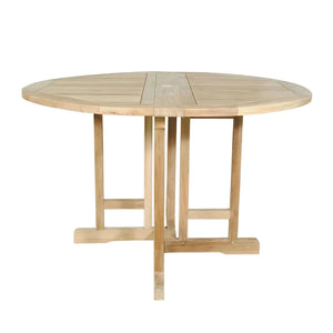 Anderson Teak Butterfly 47" Round Folding Table - Amplify Your Home