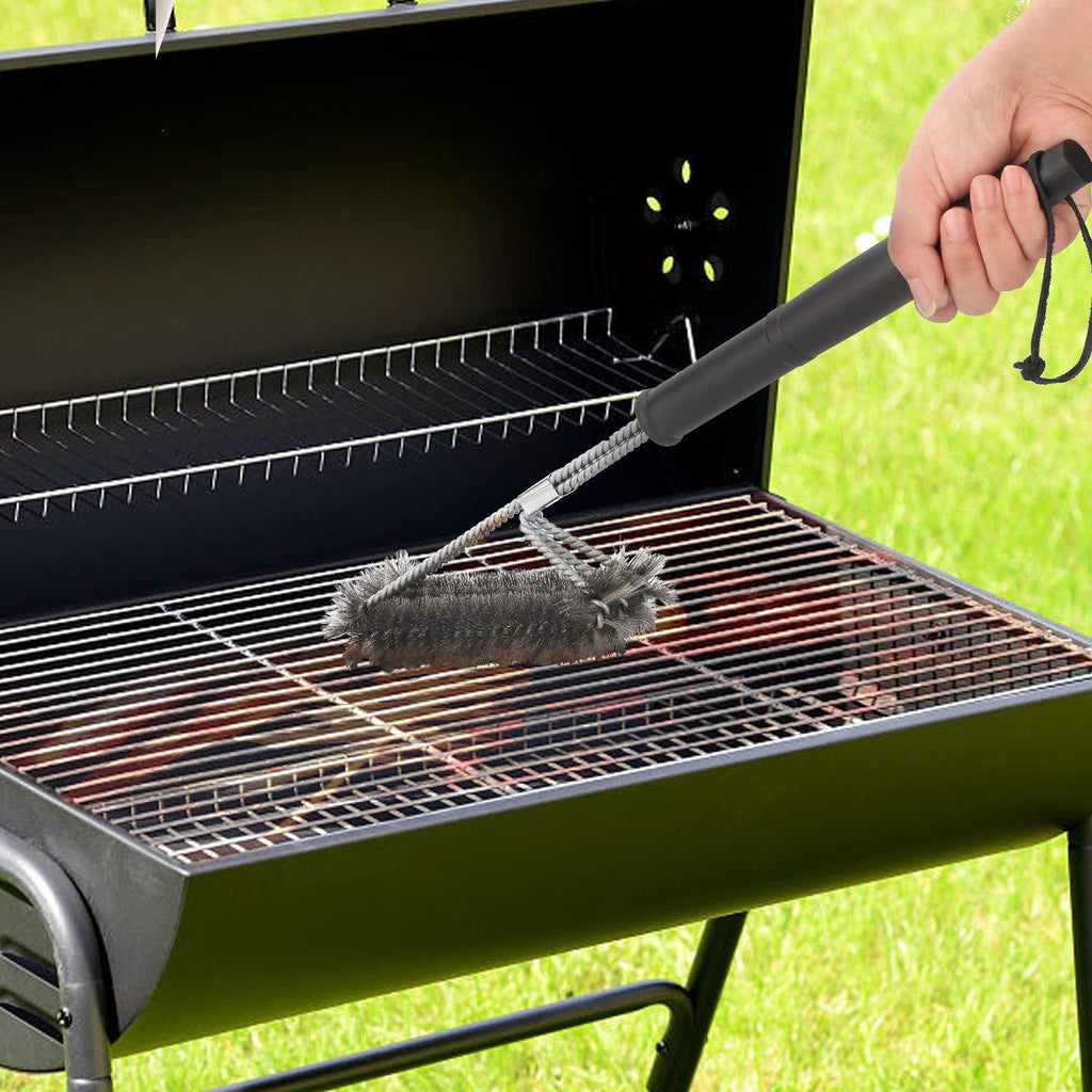 BBQ Grill Barbecue Kit Portable Anti Rust Brush Clean Accessories Non Stick  Cleaning Brushes Barbecue Wire Brush Cooking Tools - AliExpress