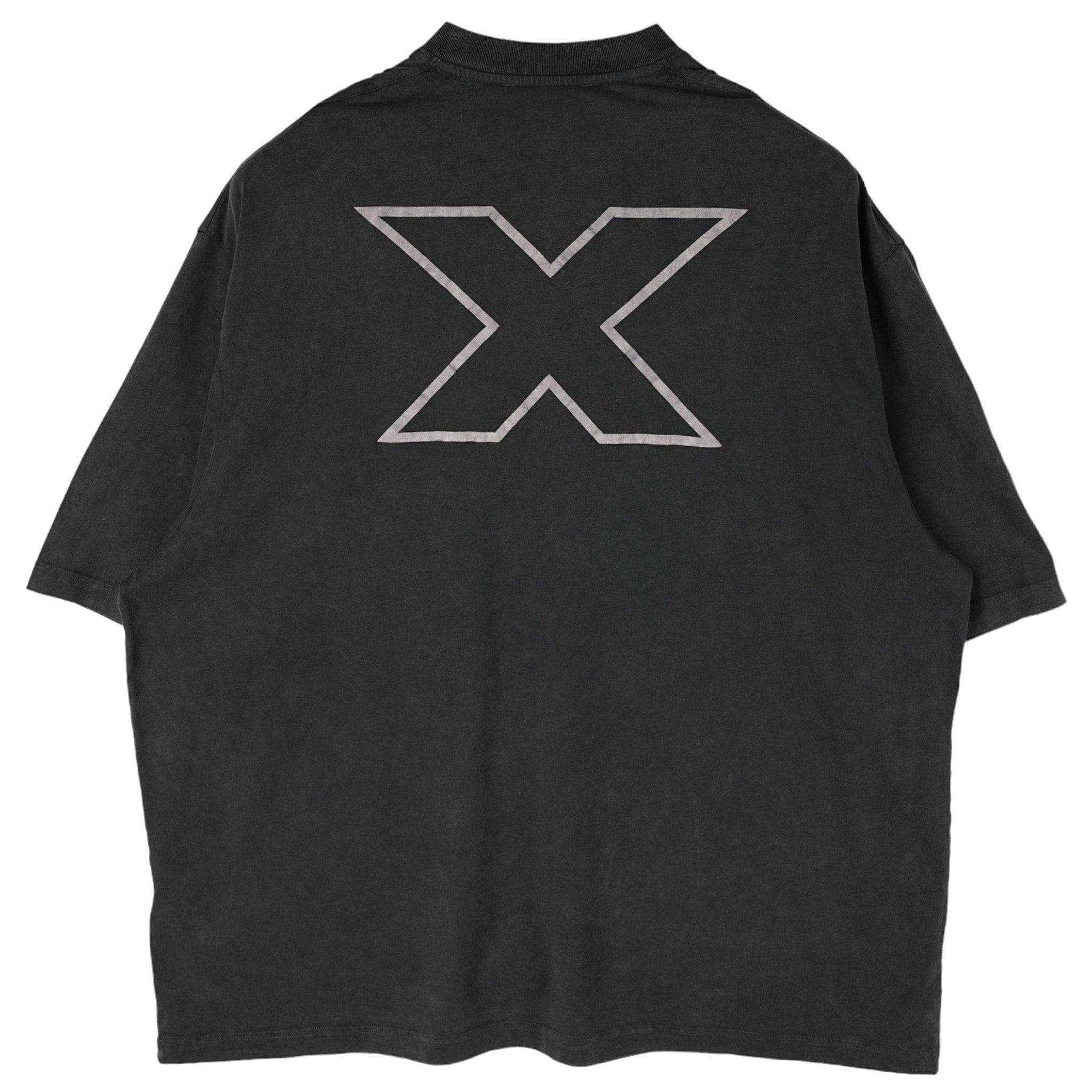 X' LAYERED T-SHIRT / FADED BLACK | 198201111959 | GR8