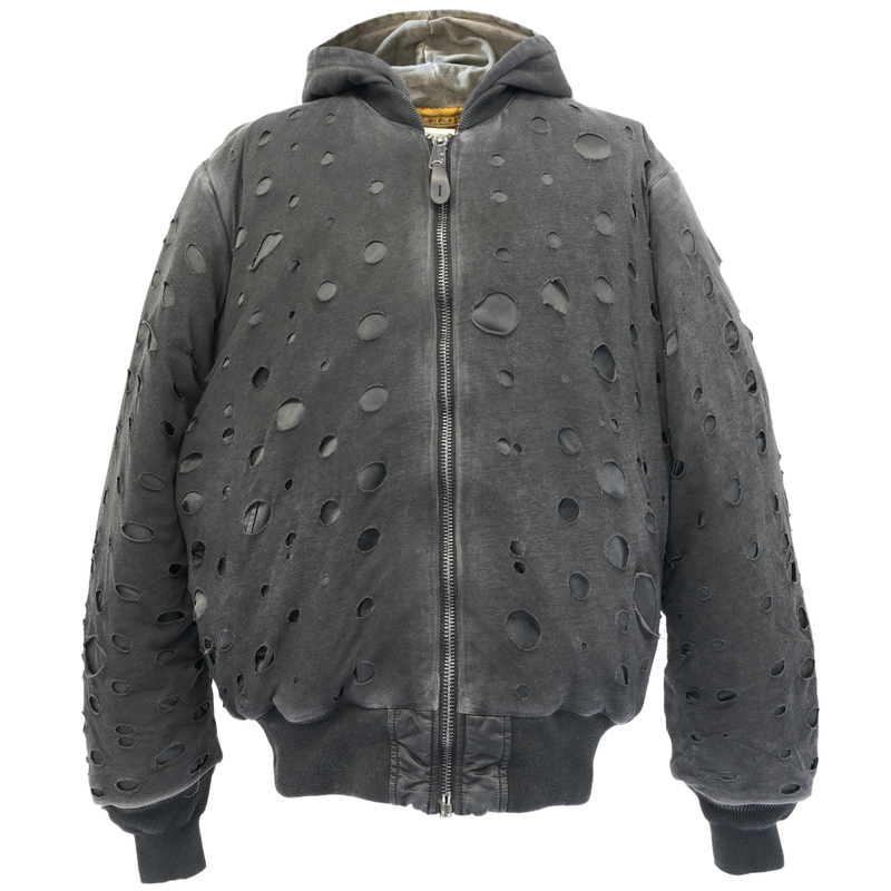 Louis Vuitton Grey Cashmere Monogram Boyhood Puffer Jacket