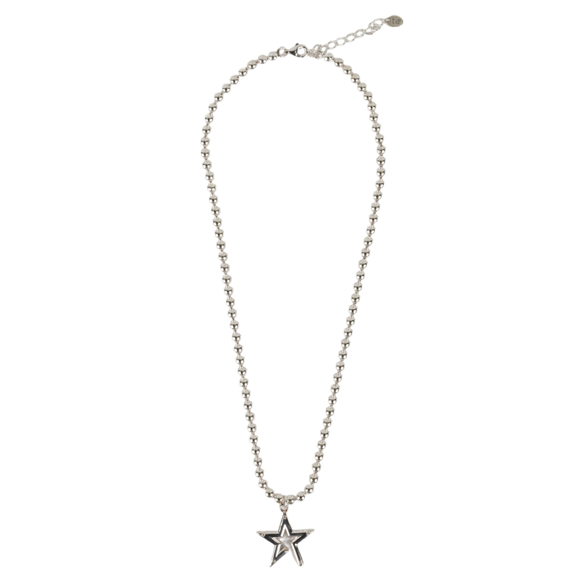 BOLD STAR NECKLACE / SILVER