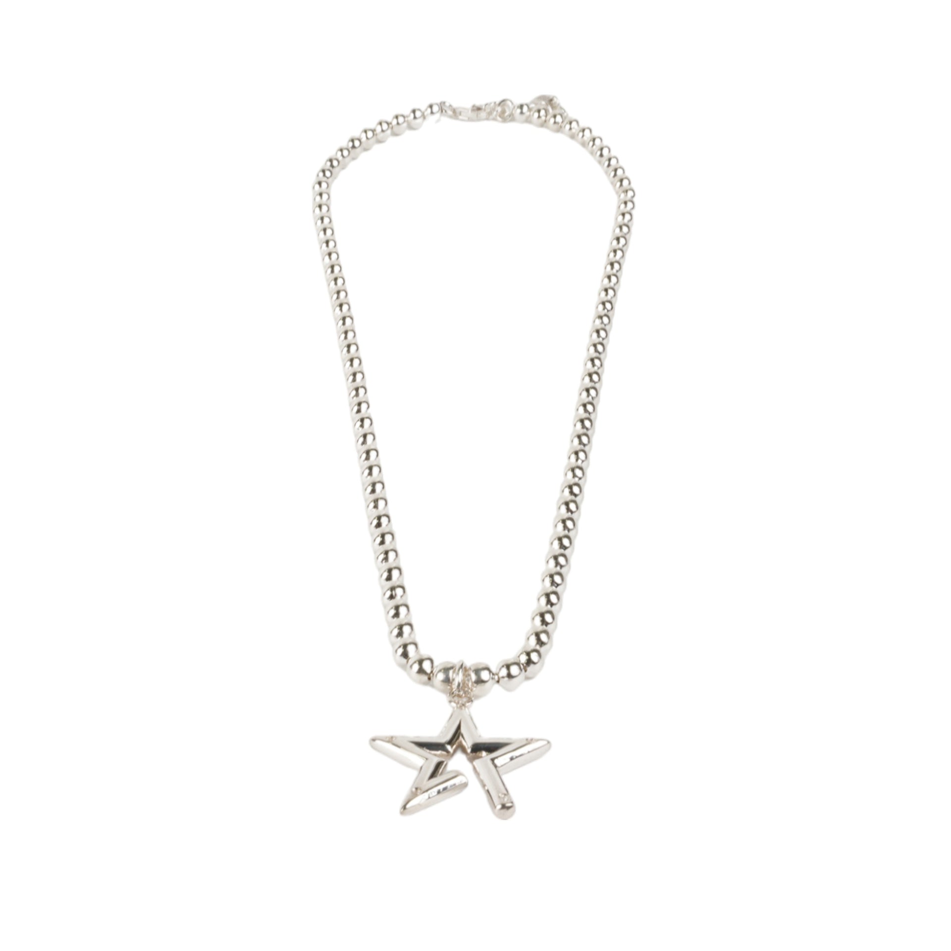 BOLD STAR NECKLACE / SILVER