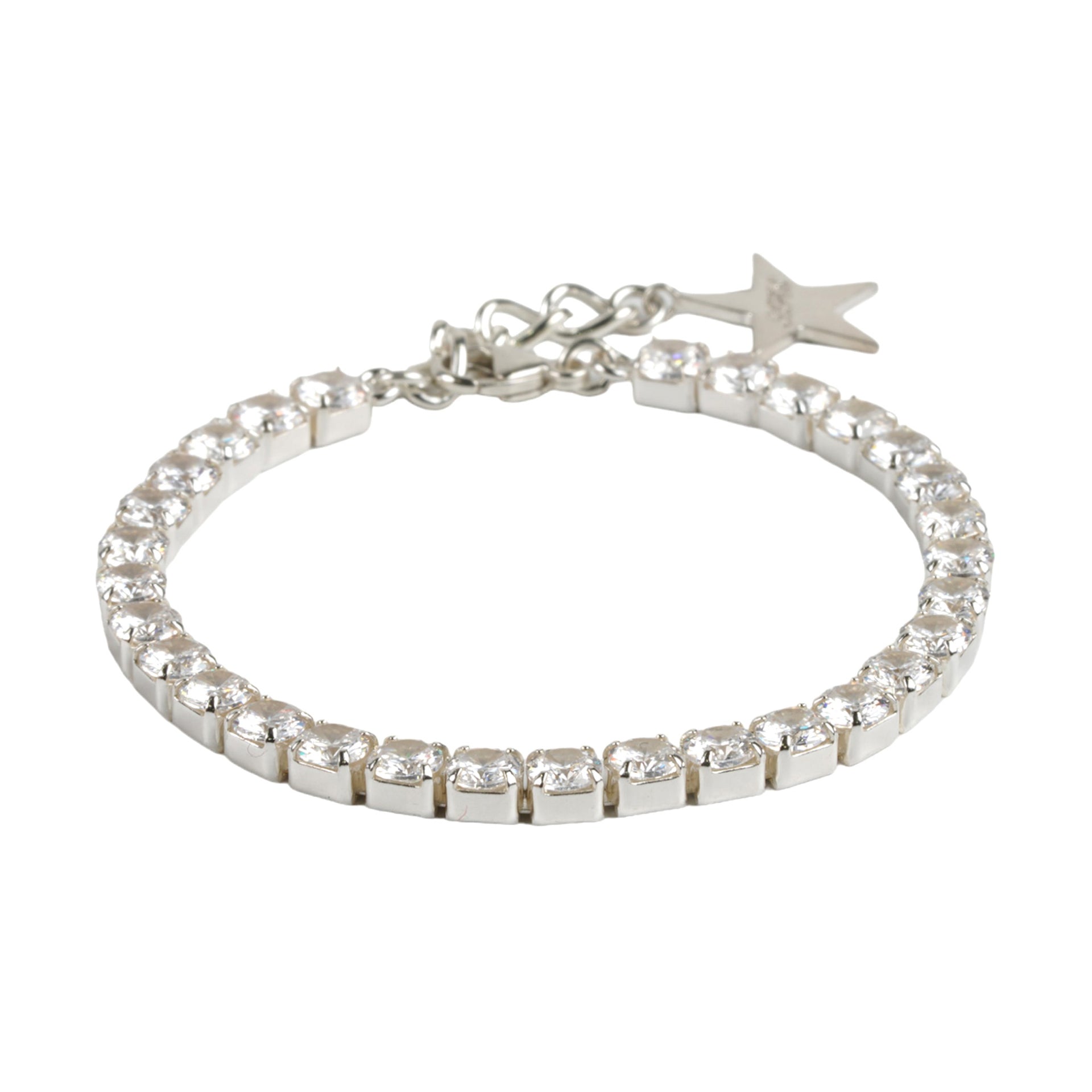 CUBE CHAIN BRACELET / SILVER