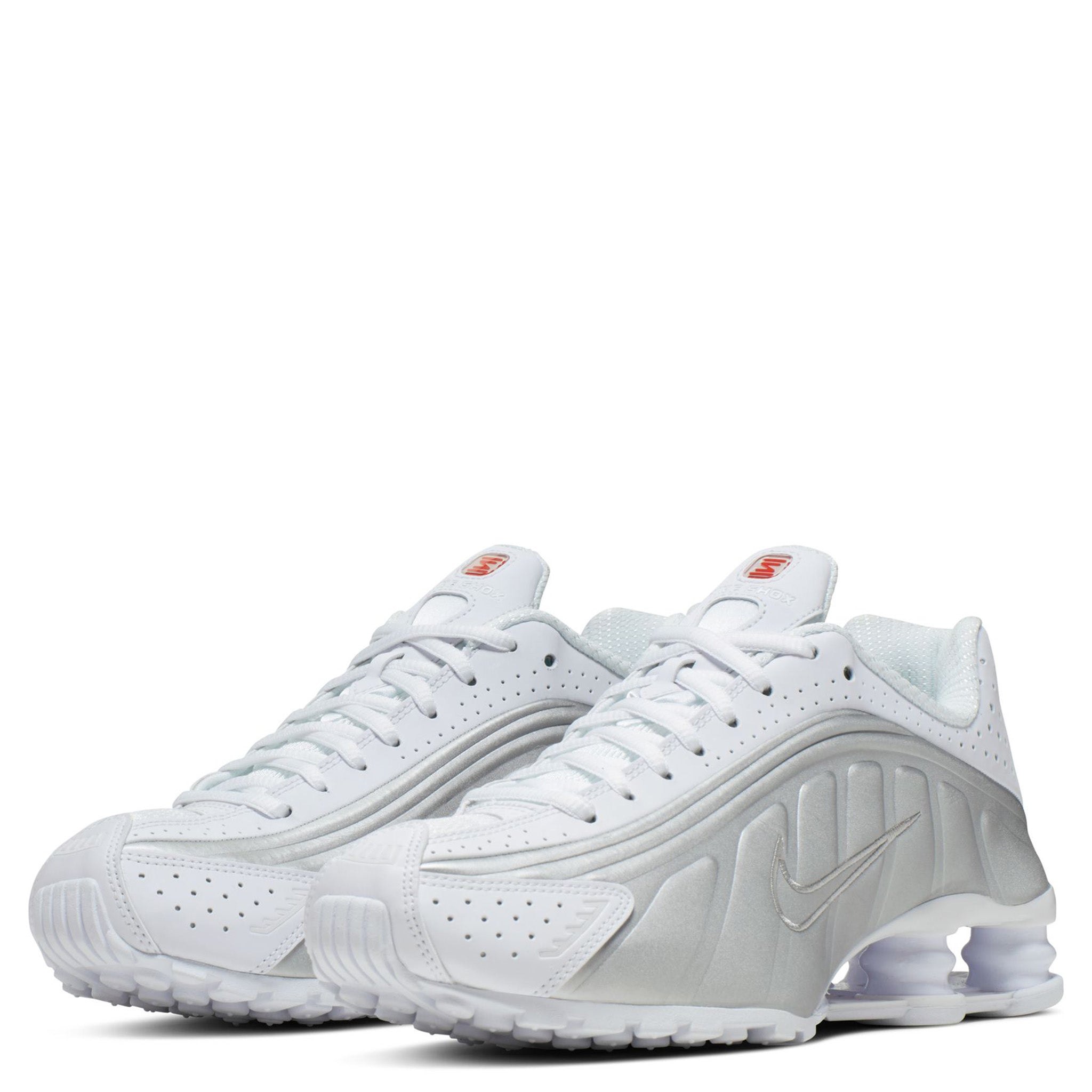 WMNS SHOX R4 / 101:WHITE/WHITE-METALLIC SILVER | 198201111959 | GR8