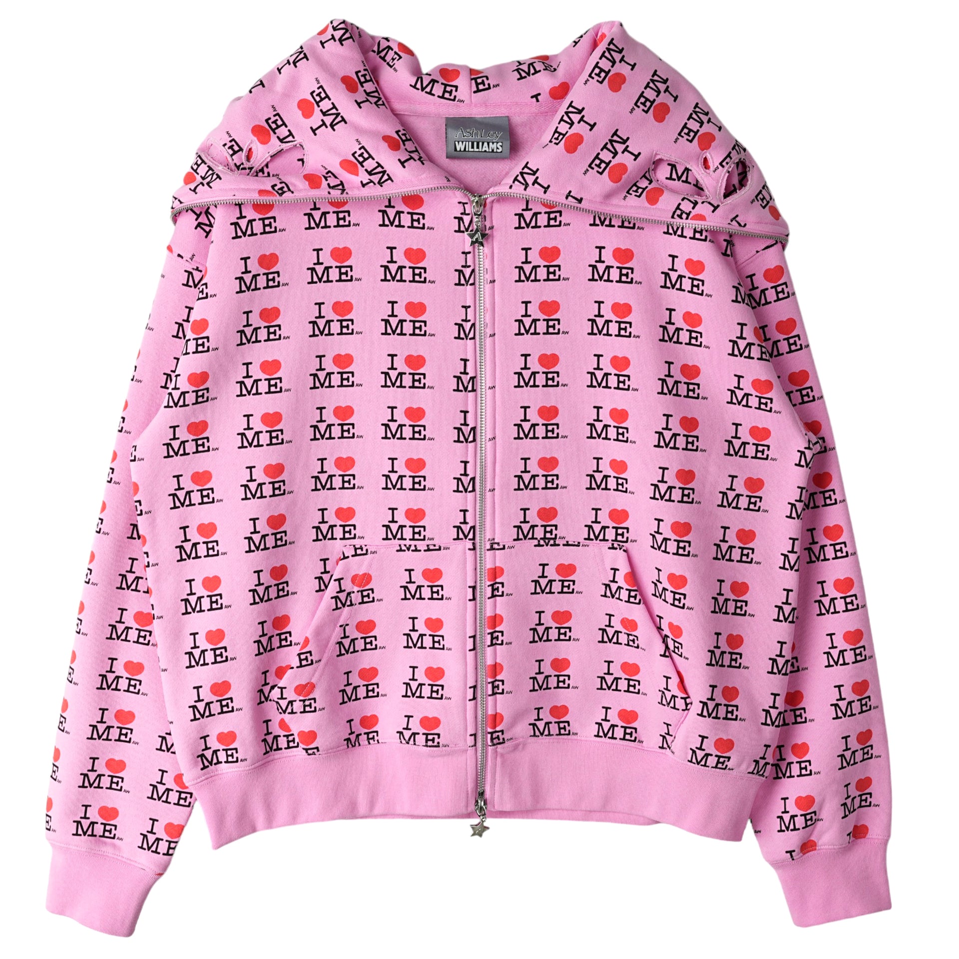 I HEART ME BUTTERFLY HOODIE / PINK