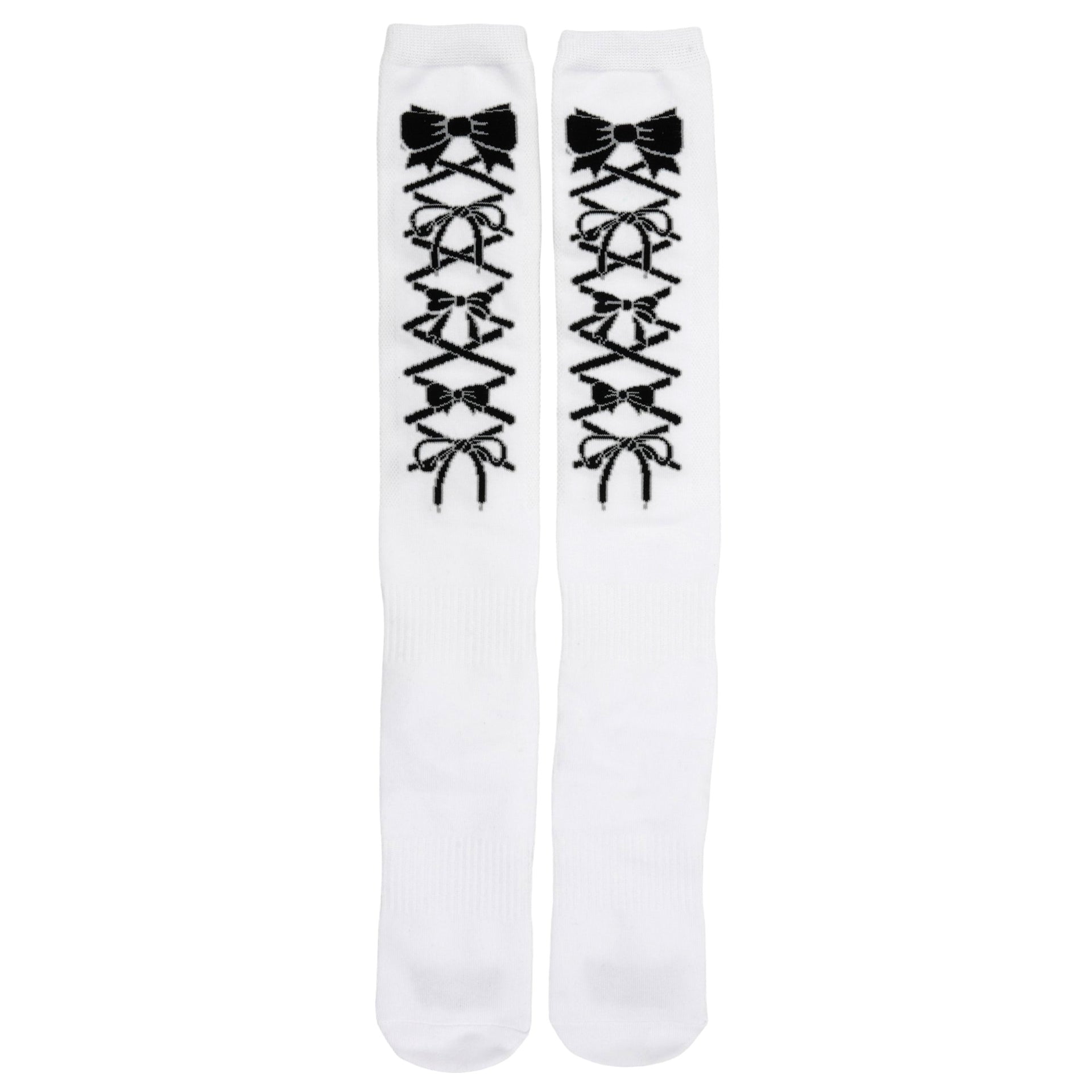 LACE KNEE SOCKS / WHITE