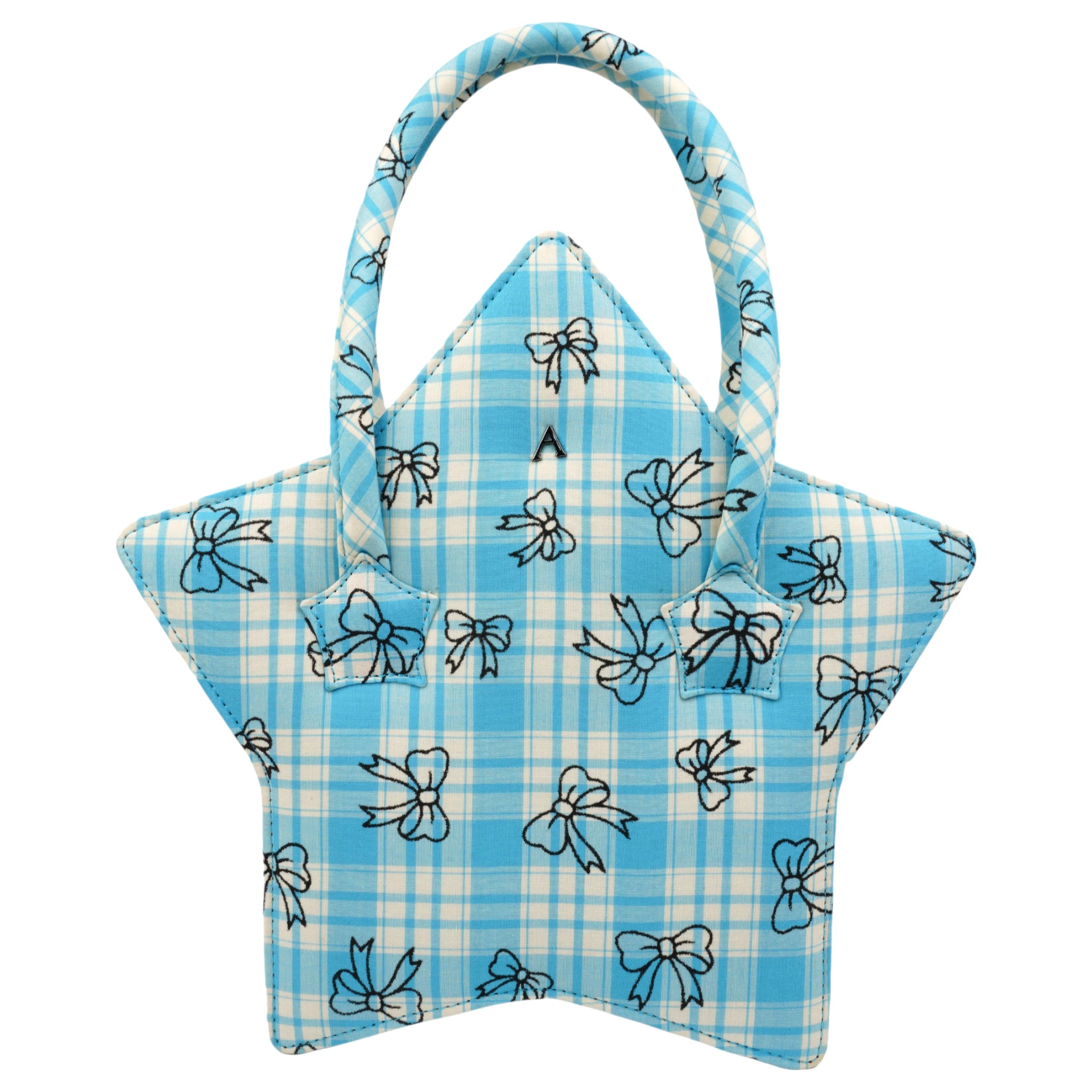 STAR BAG / BLUE CHECK W. BOWS