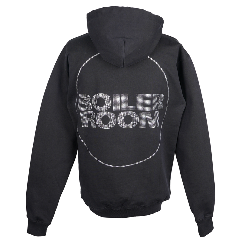 安く売り切れ 新品 BOILER ROOM DIAMANTE HOODIE BLACK L - メンズ