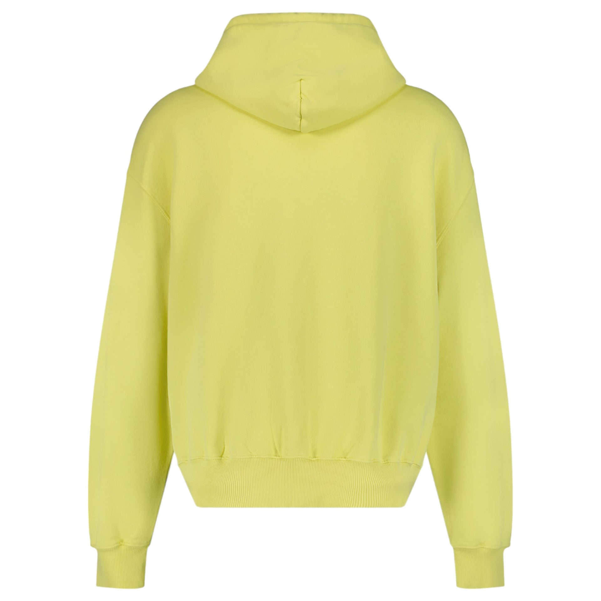 EMBROIDERED SMILEY ZIPPED HOODIE / YELLOW