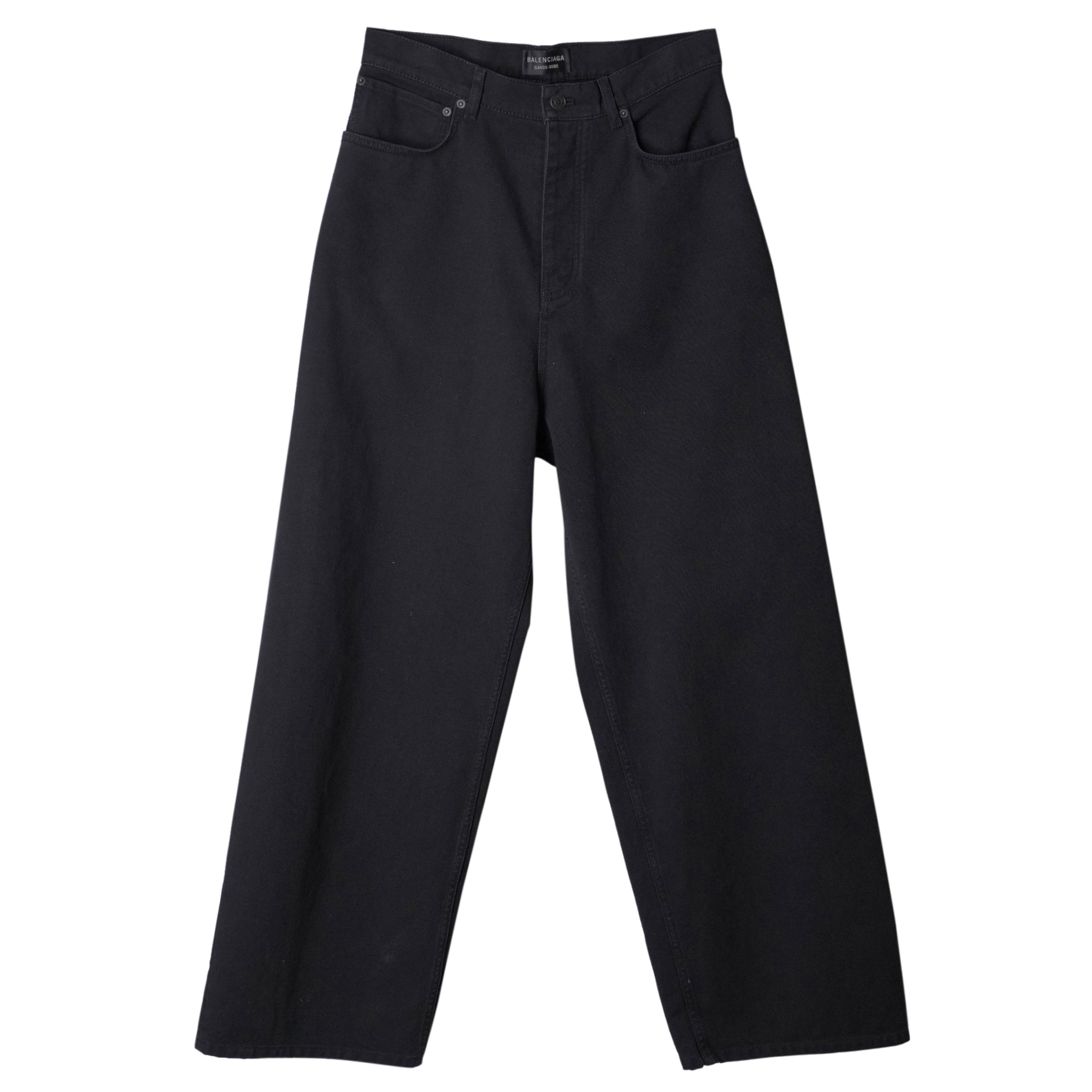 BALENCIAGA BAGGY PANTS PEACH PITCH BLACKwidedenim