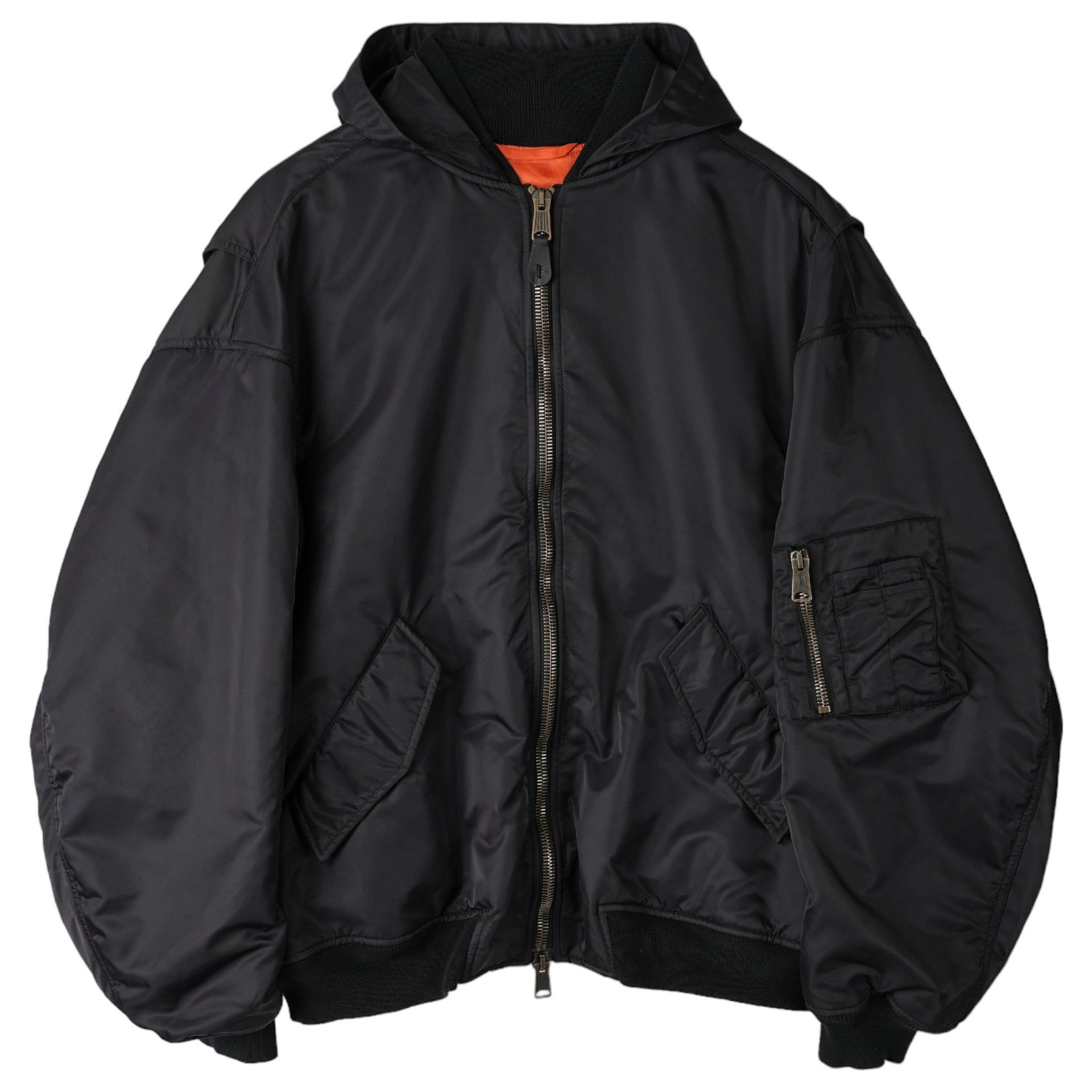 LIGHT HOODED BOMBER / 1000:BLACK