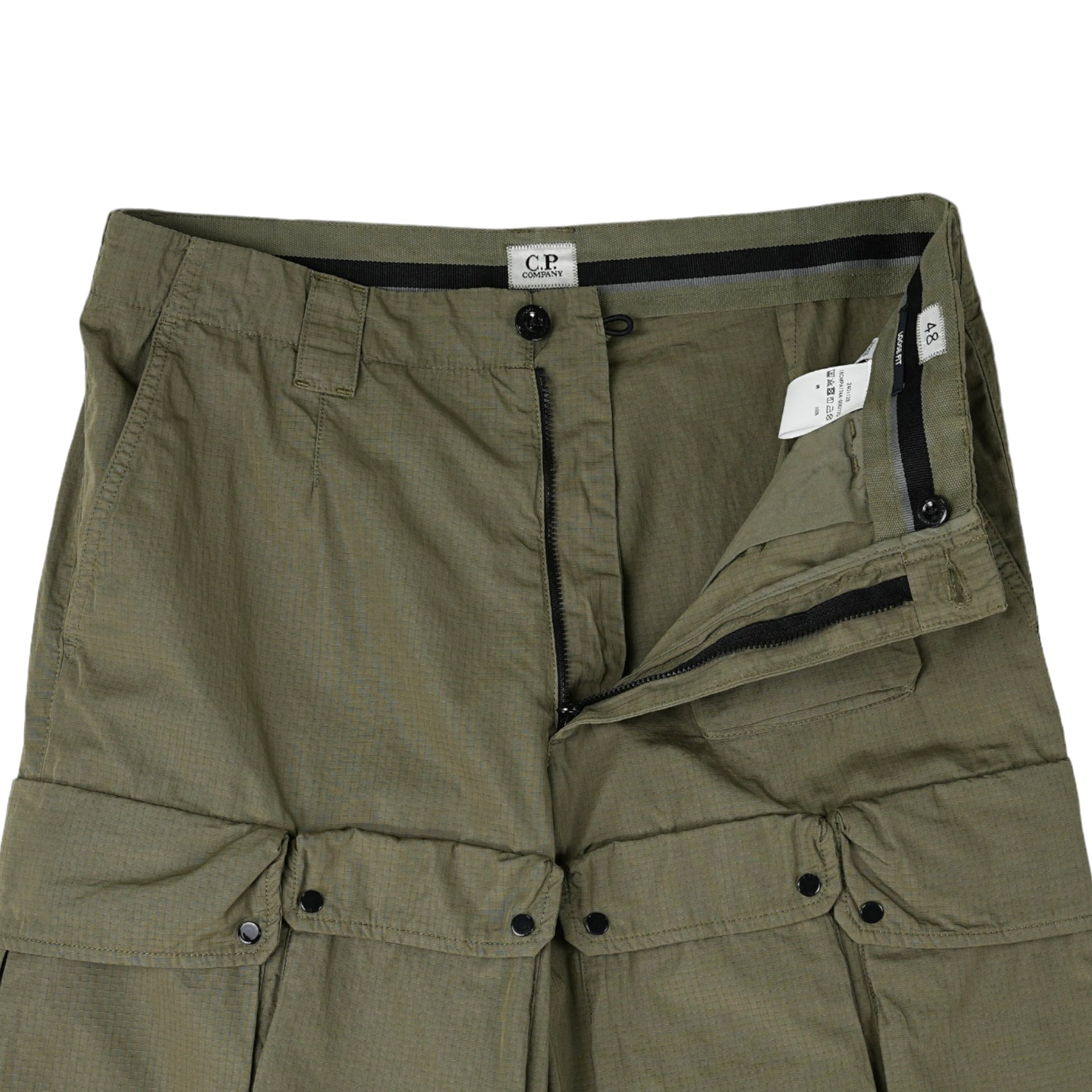 RIP STOP LOOSE CARGO PANTS / 627:AGAVE GREEN