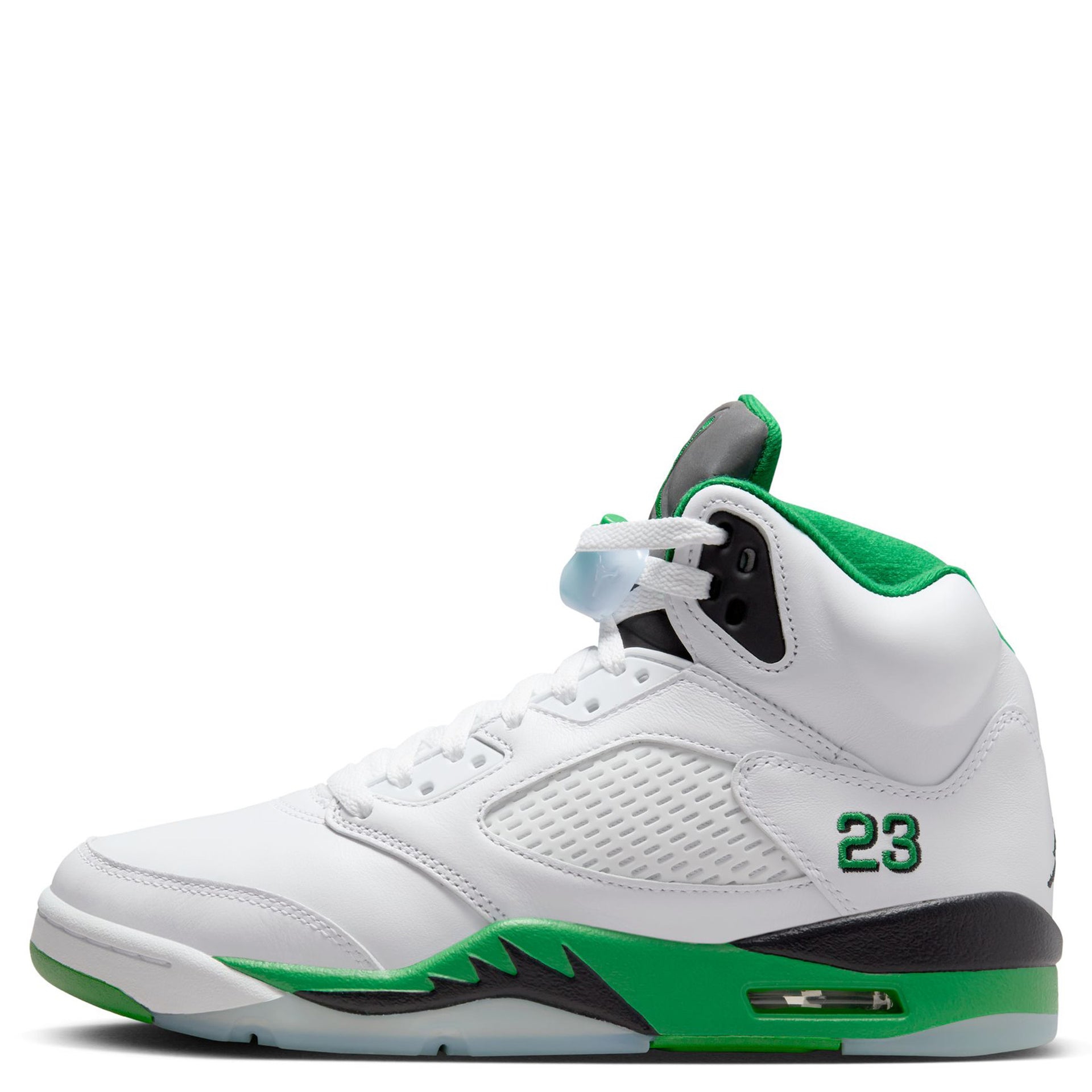 WMNS AIR JORDAN 5 RETRO / 103:WHITE/LUCKY GREEN-BLACK