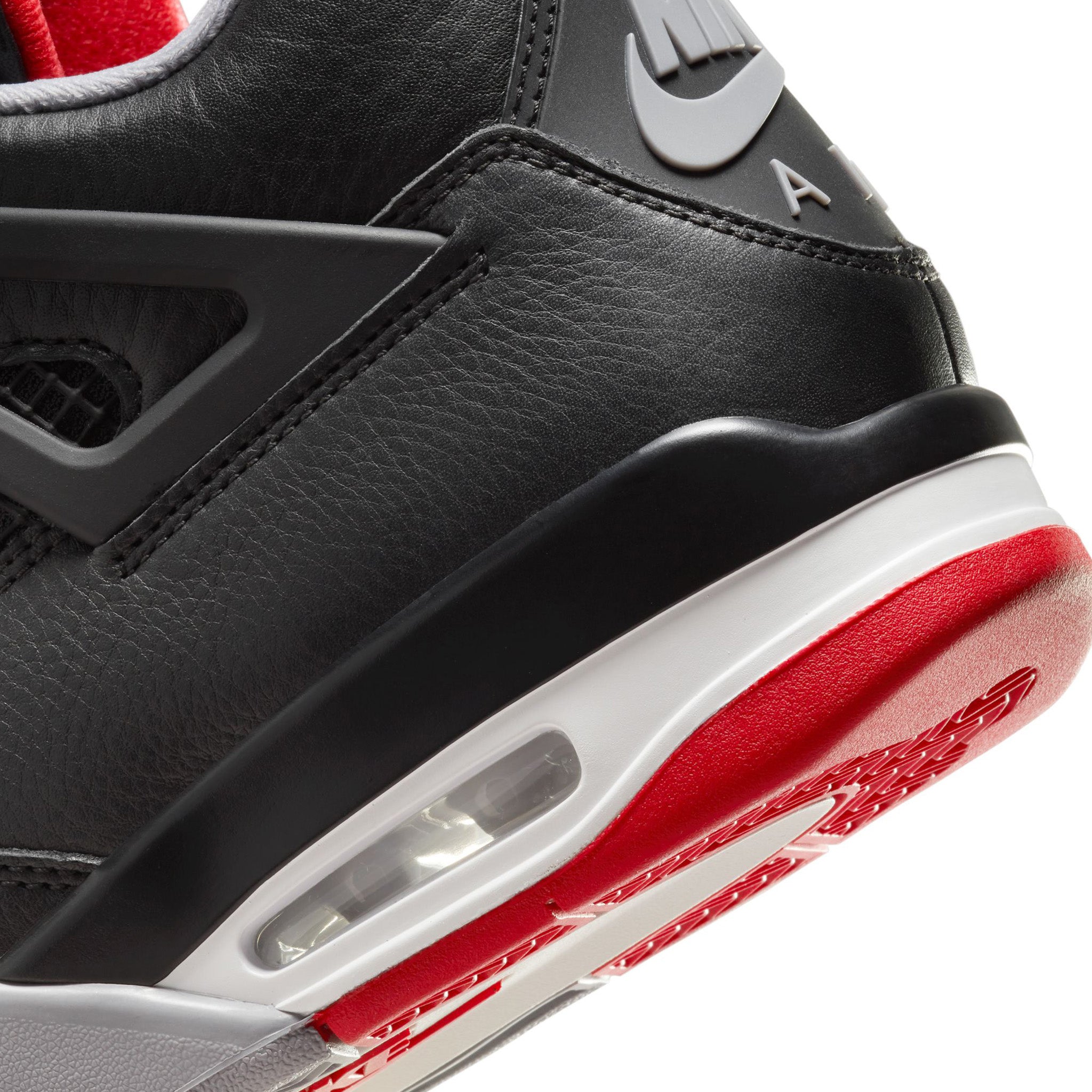 AIR JORDAN 4 RETRO / 006:BLACK/FIRE RED-CEMENT GREY | 198201111959 ...