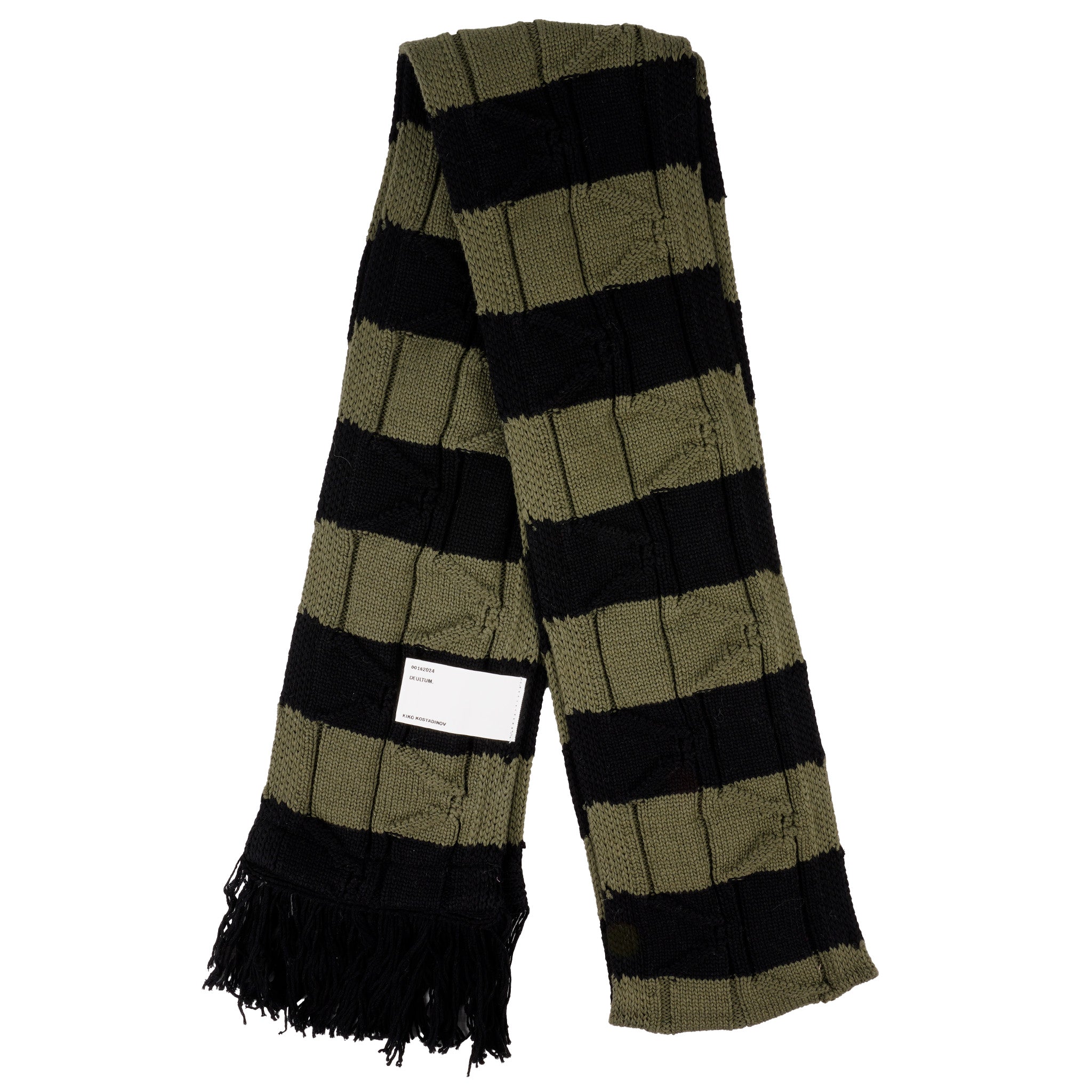 MERLI SCARF / BLACK/KHAKI | 198201111959 | GR8