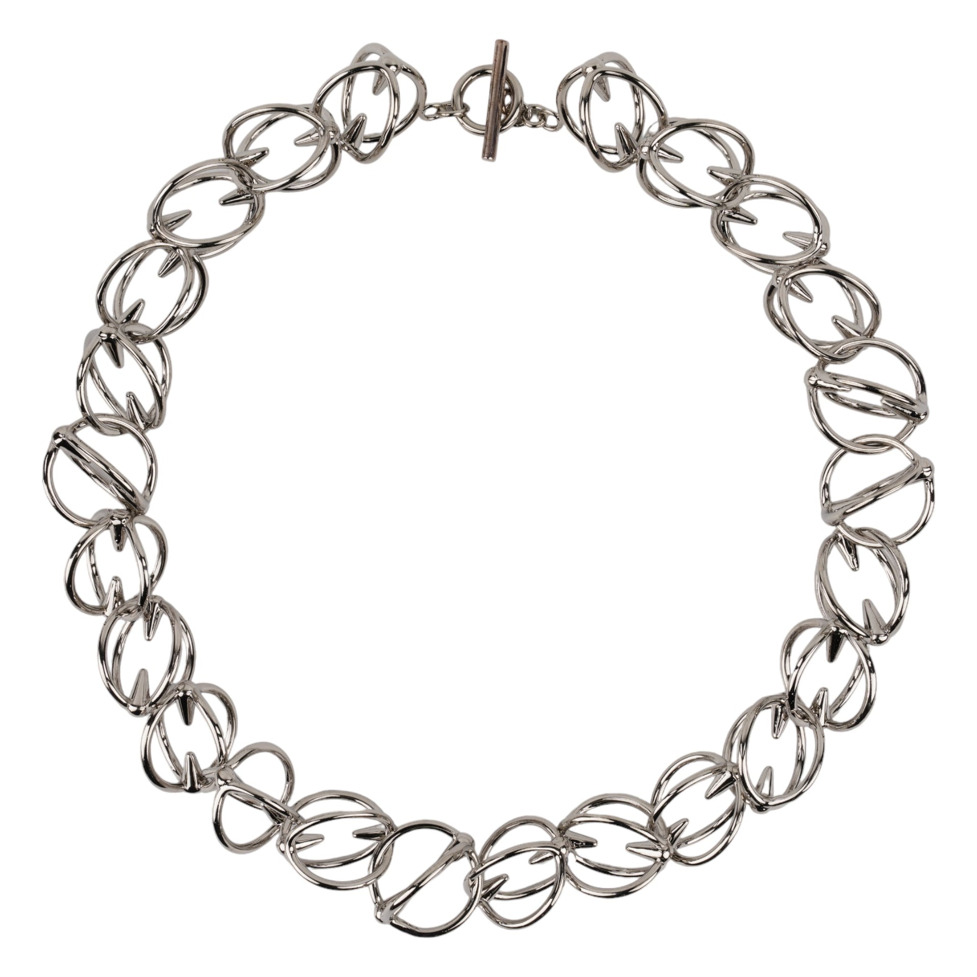THORN CHAIN NECKLACE / SILVER