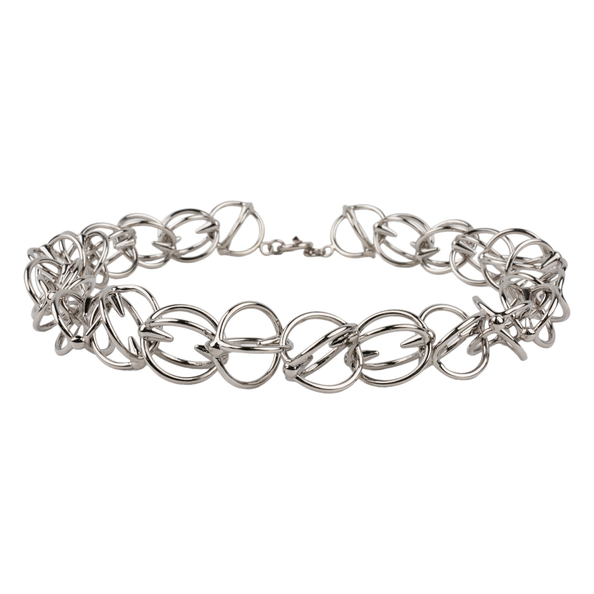 THORN CHAIN NECKLACE / SILVER