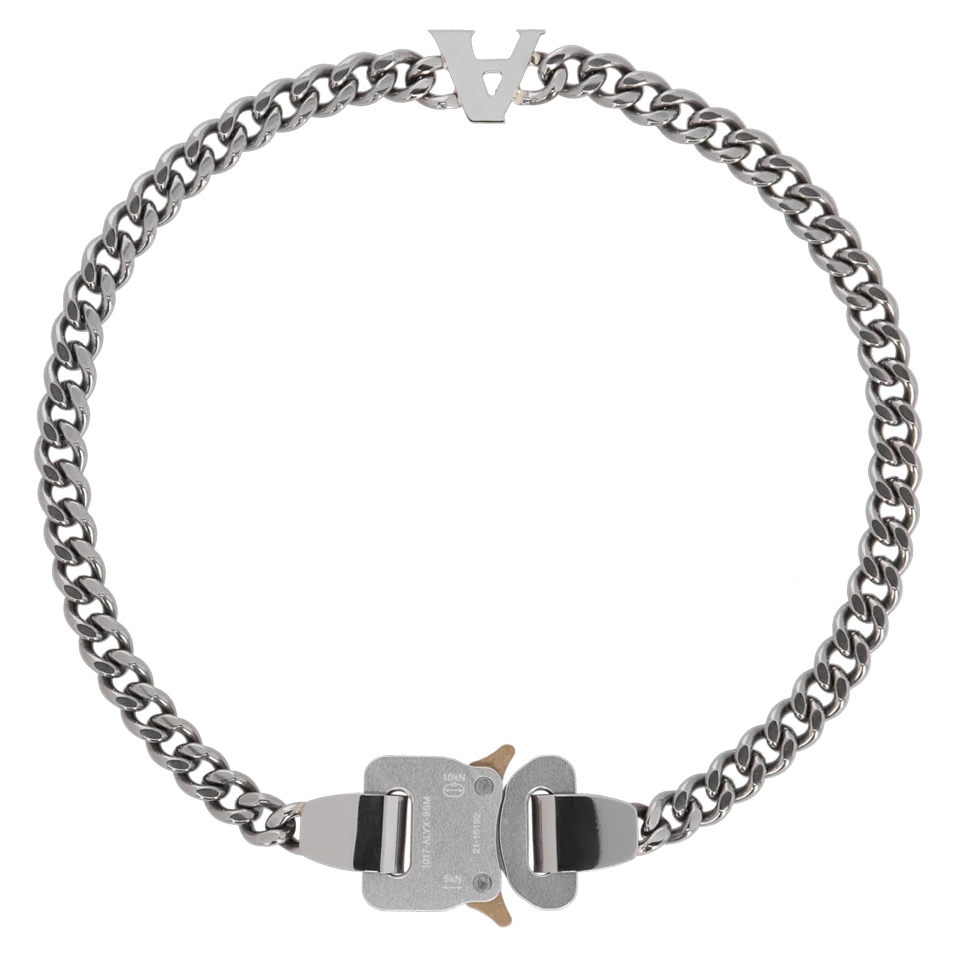 BUCKLE NECKLACE WITH CHARM / GRY0002:SILVER