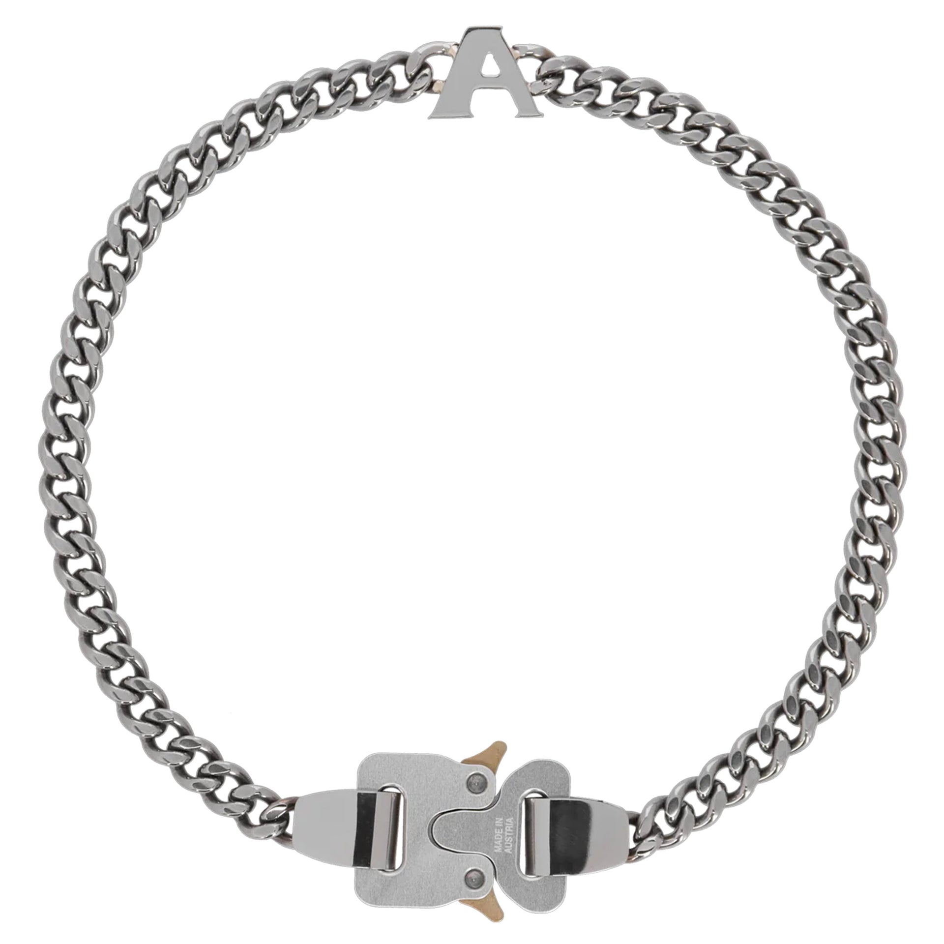 BUCKLE NECKLACE WITH CHARM / GRY0002:SILVER