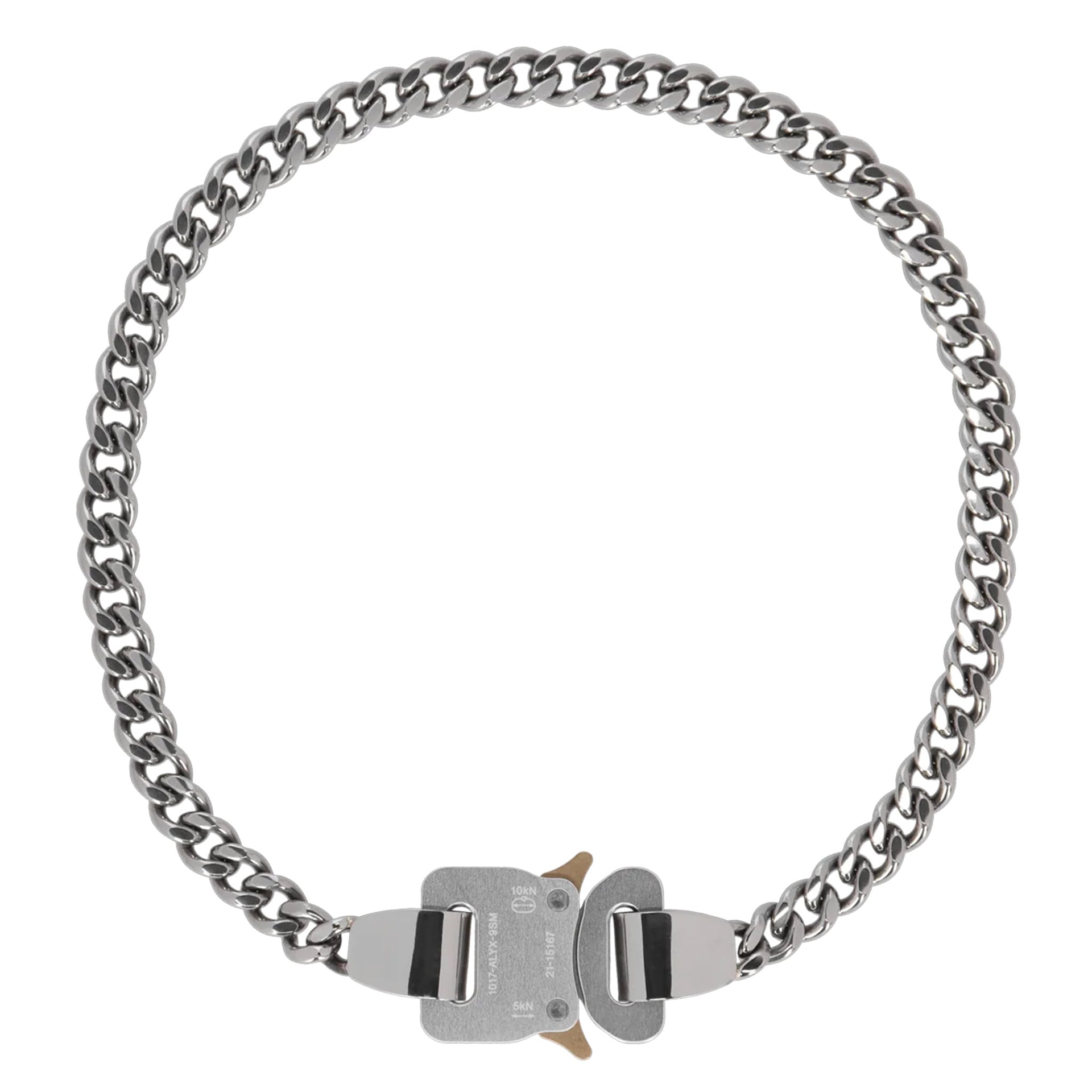 METAL BUCKLE NECKLACE / GRY0002:SILVER