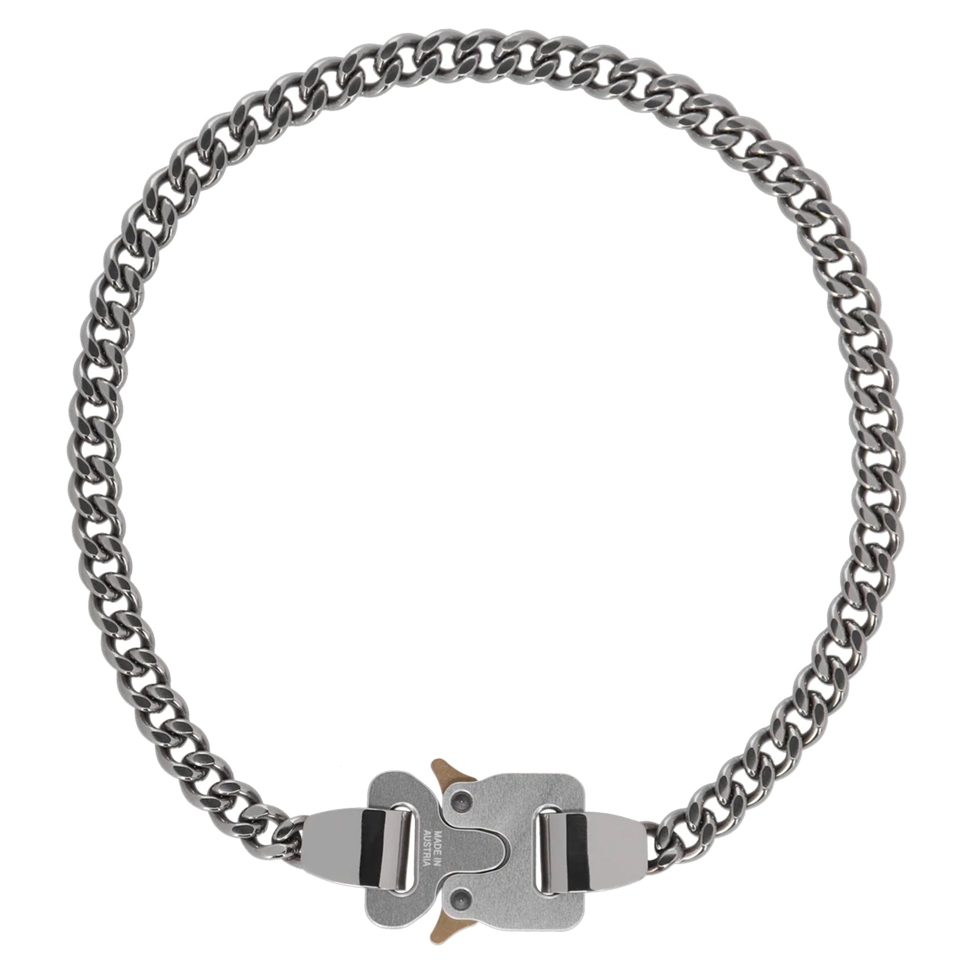 METAL BUCKLE NECKLACE / GRY0002:SILVER