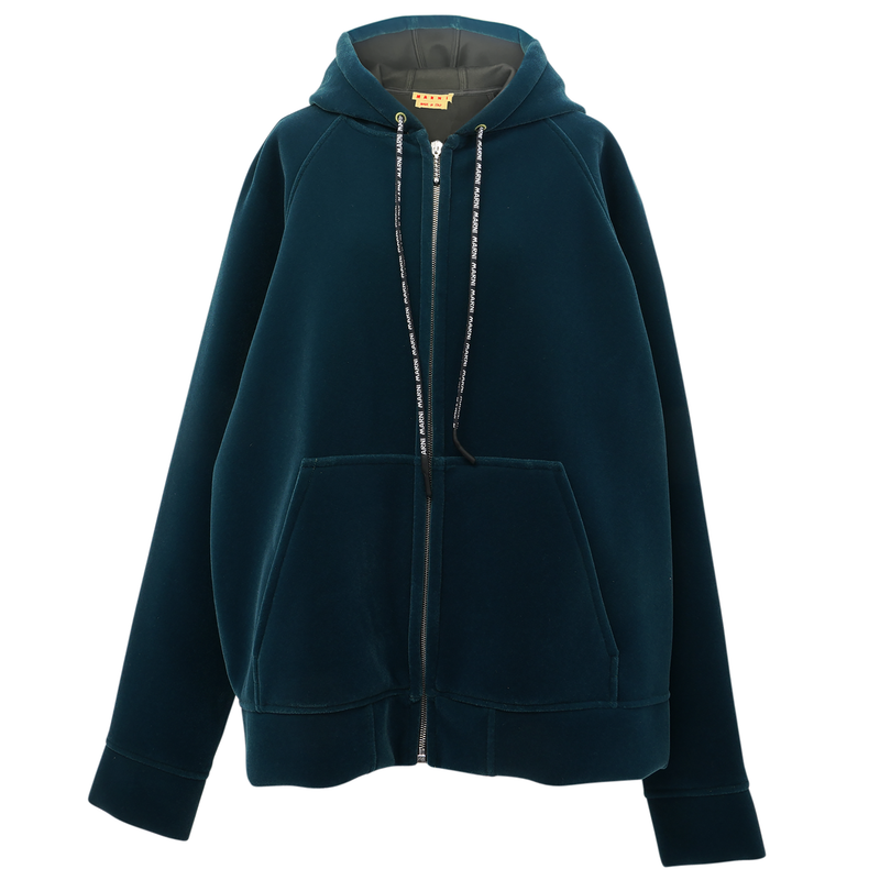 MARNI nylon zip up hoodie jacket