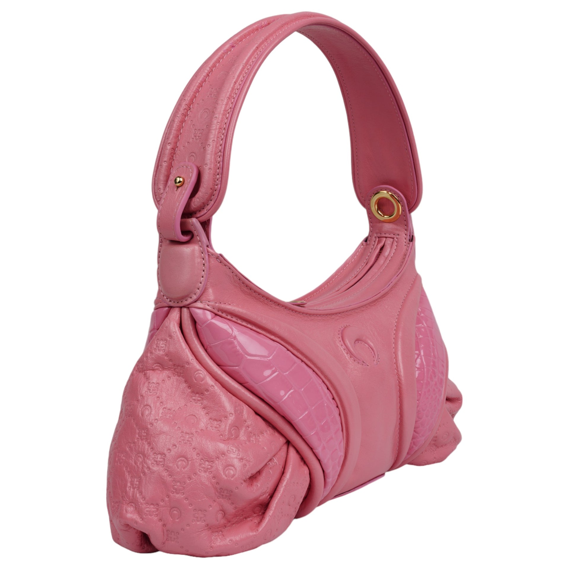 EMBOSSED LEATHER STARDUST / PK30:PINK