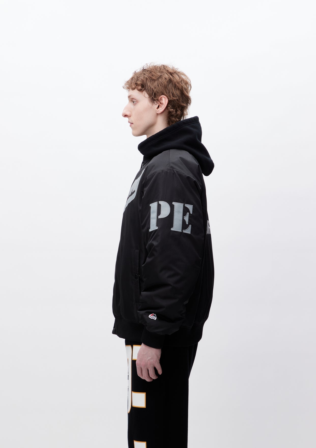 NH X PUBLIC ENEMY X MAJESTIC . BASEBALL JACKET / BLACK ...