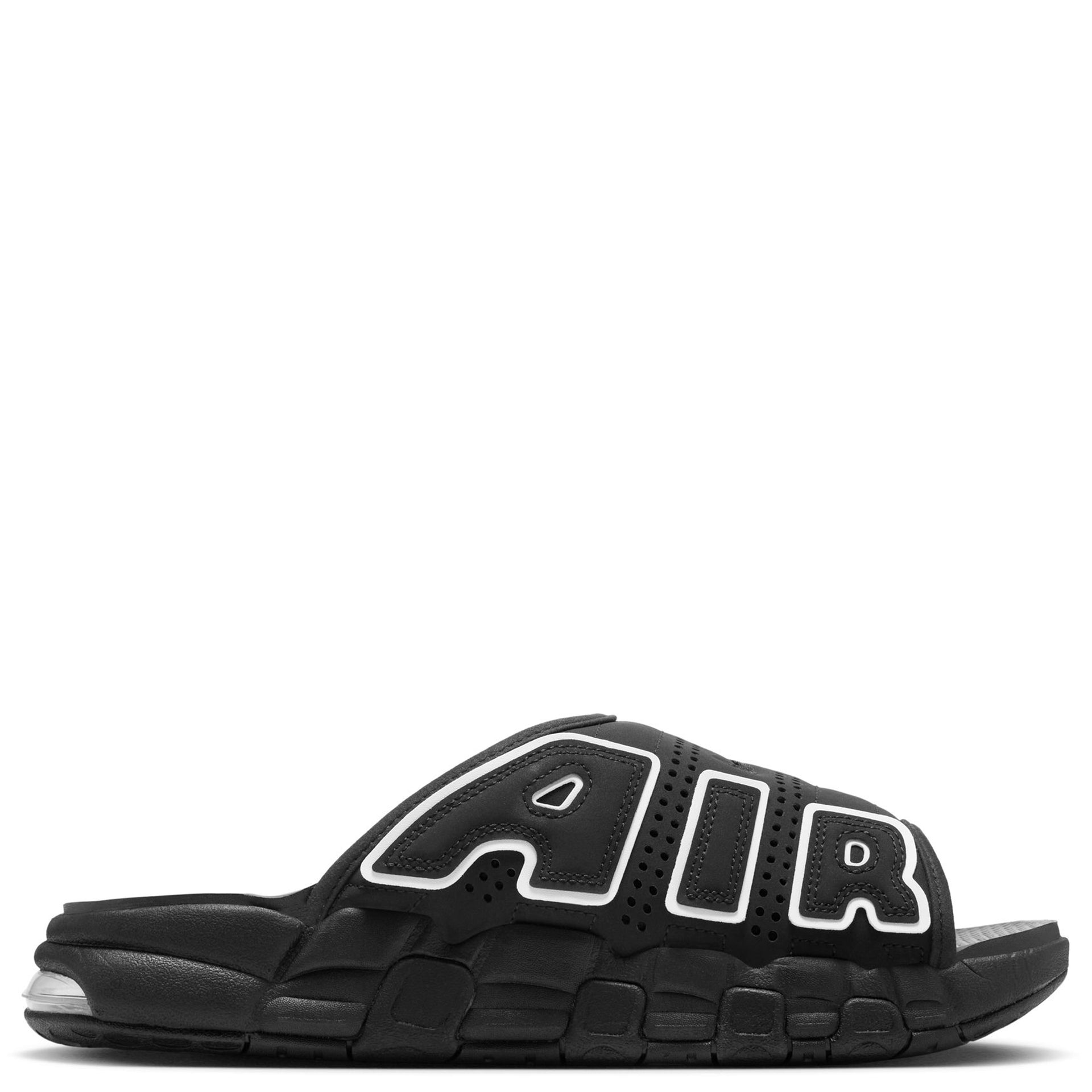 AIR MORE UPTEMPO SLIDE / 001:BLACK/WHITE-BLACK-CLEAR