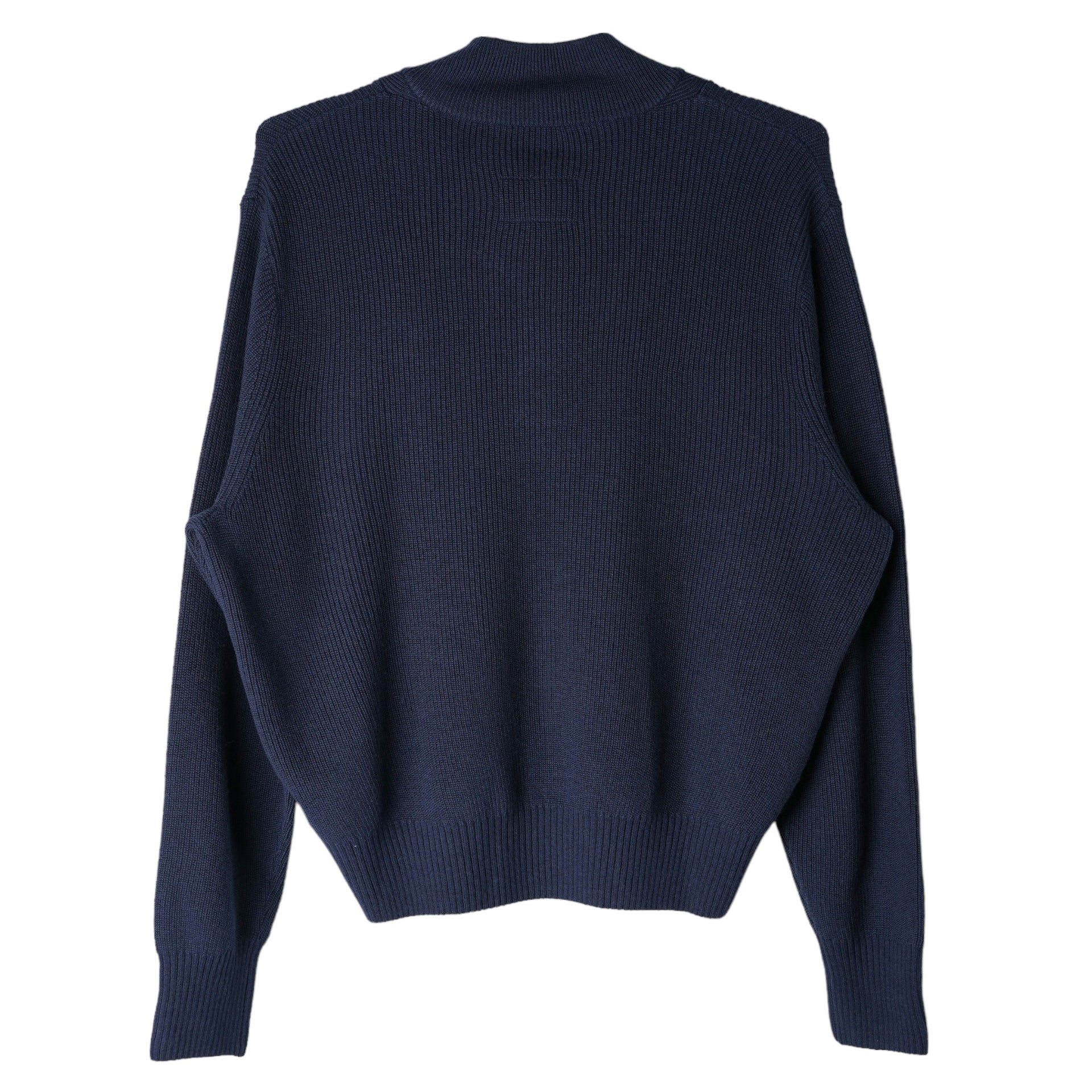 NL MILITARY HENLEY SWEATER / 451:OBSIDIAN