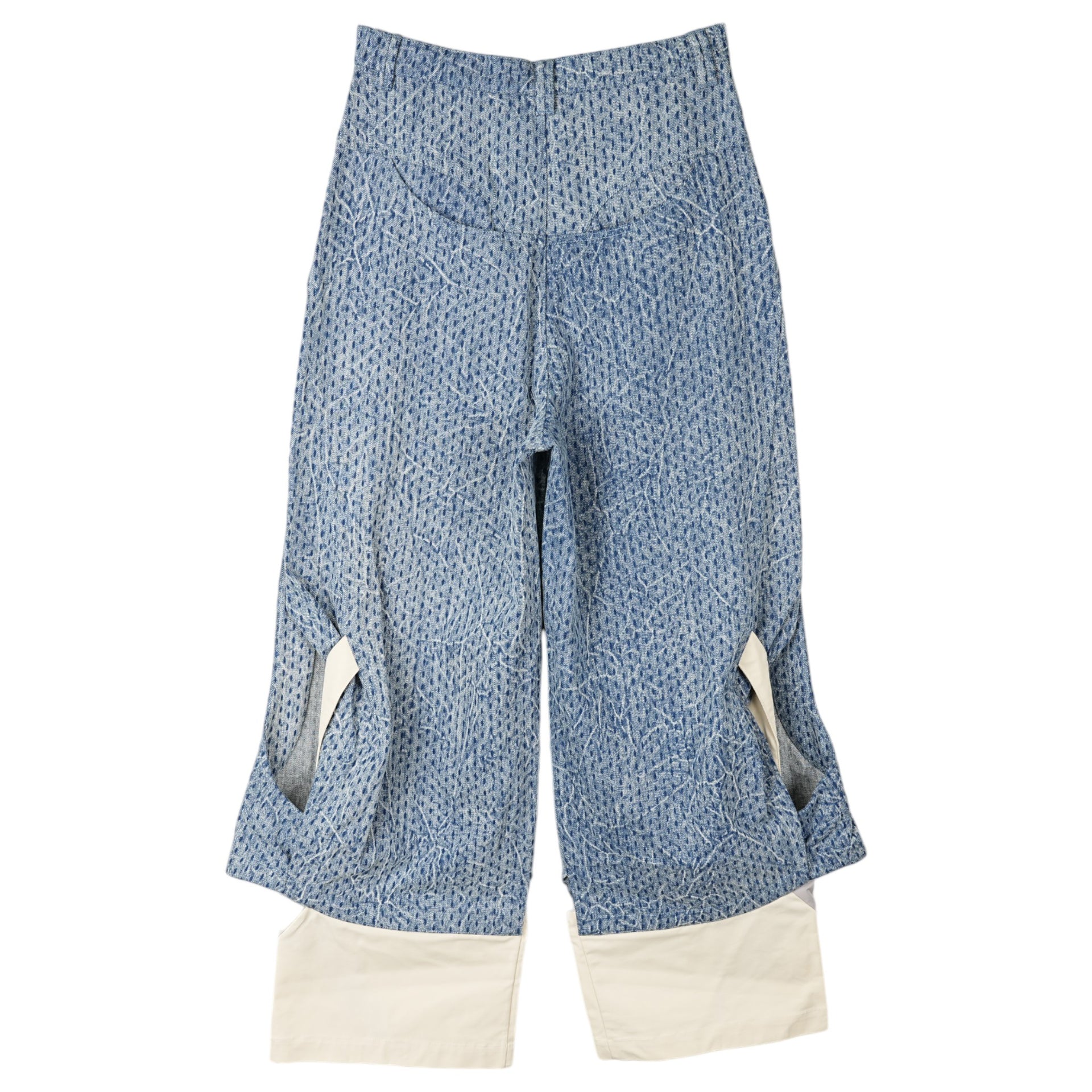 PRINCE CRINKLE WASH TRACK JEANS / CYBER BLUE